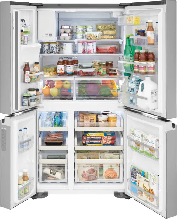 Frigidaire Gallery 36" Smudge-Proof® Stainless Steel Counter-Depth 4-Door Refrigerator (21.5 cu. ft.) - GRQC2255BF - Image 4