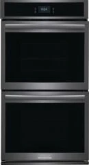 Frigidaire Gallery Smudge-Proof Black Stainless Steel 27" Double Wall Oven with Total Convection and Air Fry (7.6 Cu.Ft.) - GCWD2767AD - Image 2