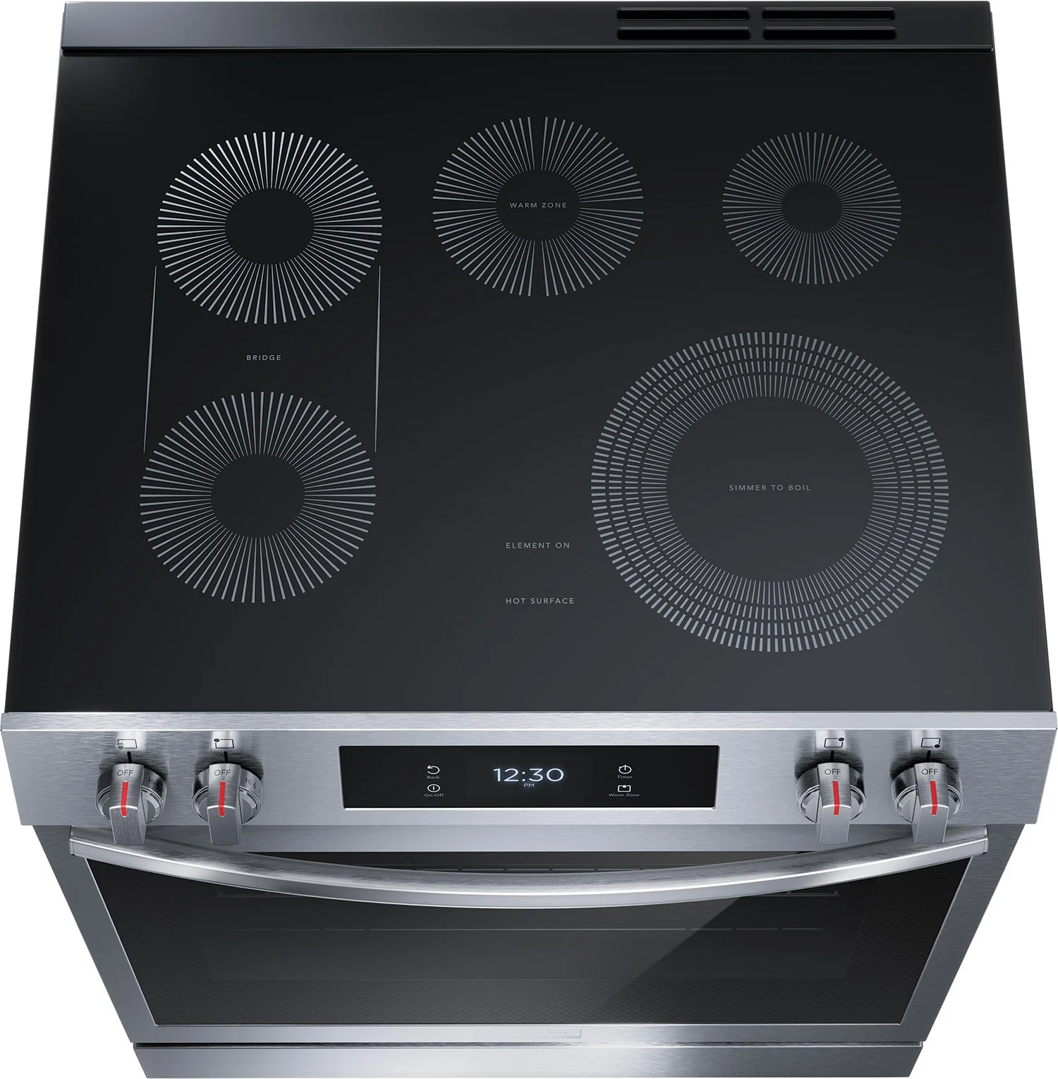 Frigidaire Gallery Smudge-Proof Stainless Steel 30" Front Control Electric Range with Total Convection (6.2 Cu. Ft) - GCFE306CBF - Image 6