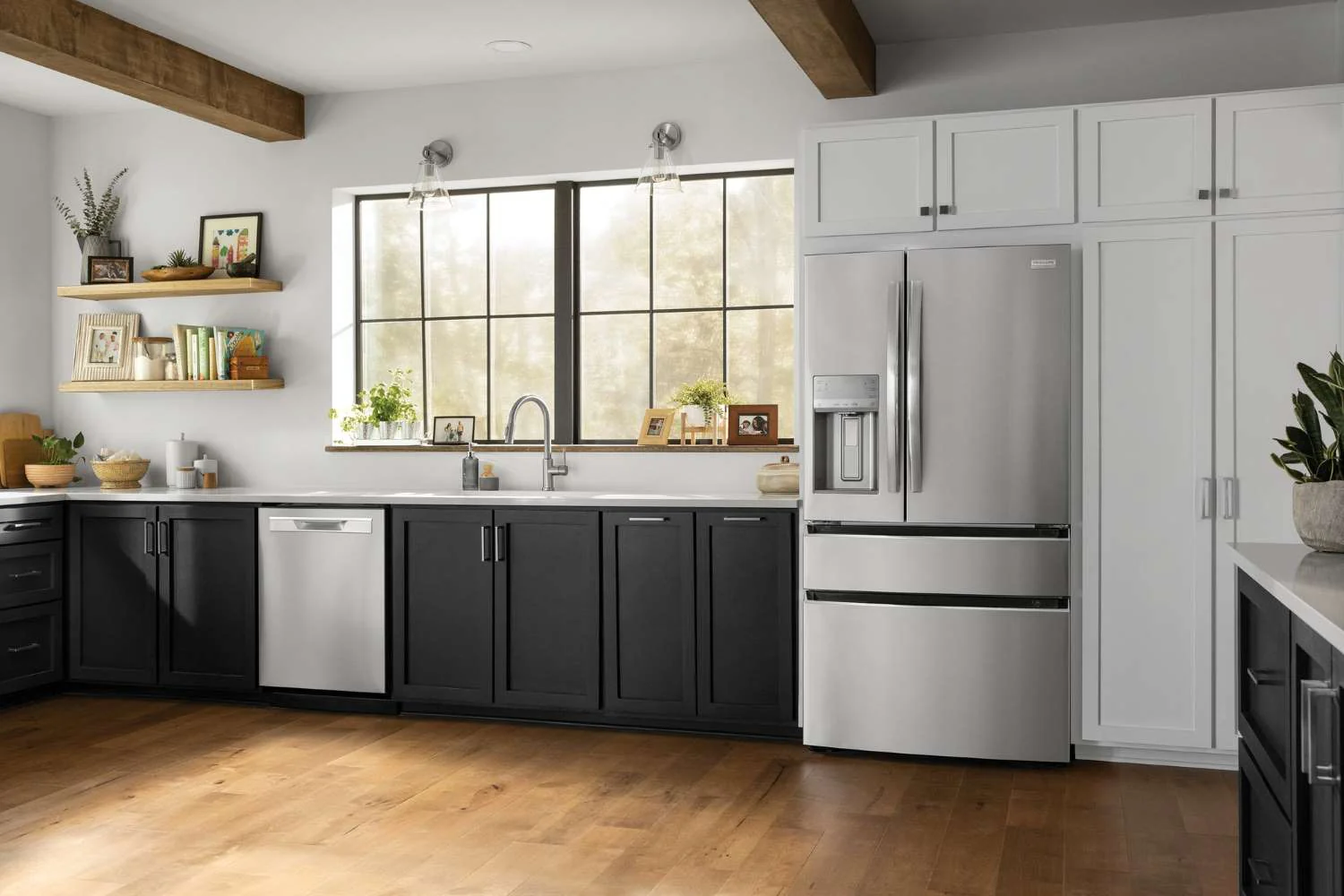 Frigidaire Gallery Smudge-Proof® Stainless Steel Standard-Depth 4-Door French Door Refrigerator (26.3 Cu. Ft.) - GRMS2773AF - Image 3