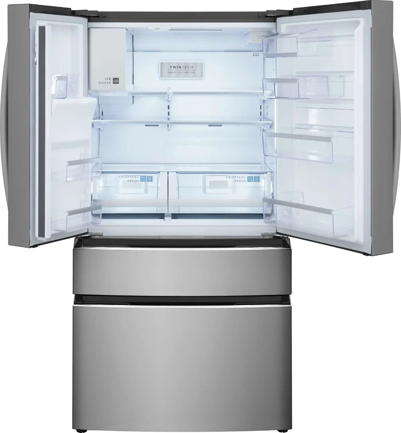 Frigidaire Gallery Smudge-Proof® Stainless Steel Standard-Depth 4-Door French Door Refrigerator (26.3 Cu. Ft.) - GRMS2773AF - Image 5