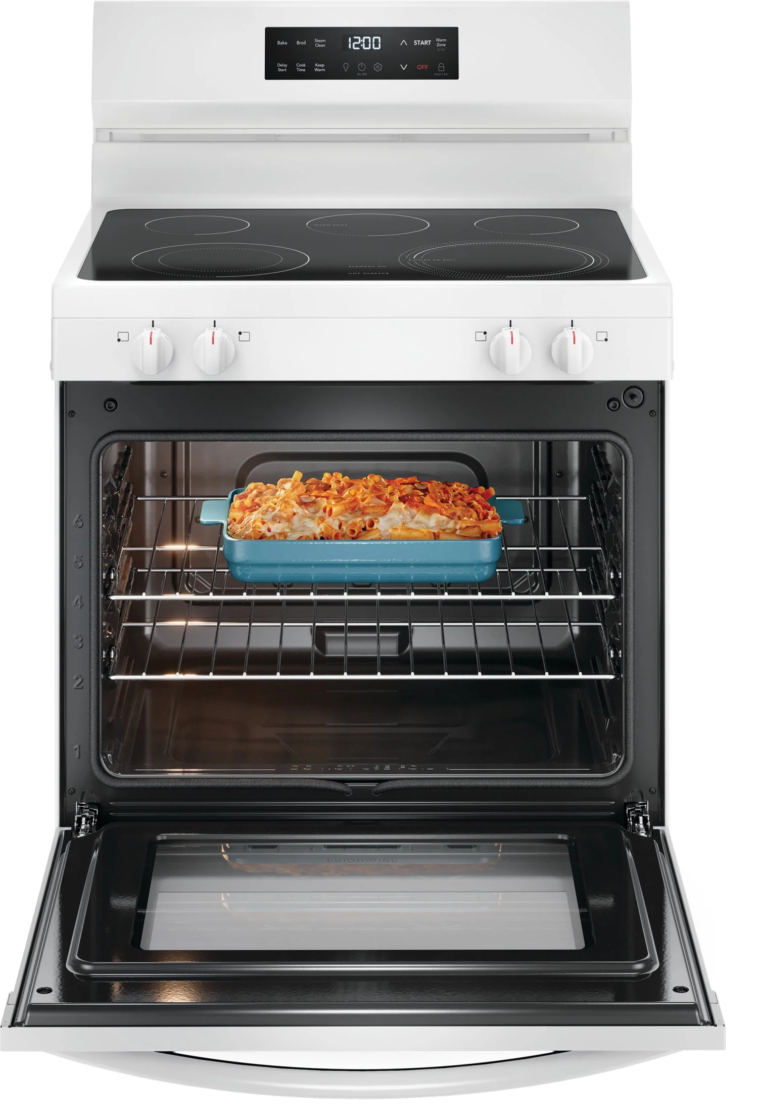 Frigidaire White 30" Electric Range with EvenTemp™ (5.3 Cu.Ft) - FCRE306CAW - Image 4