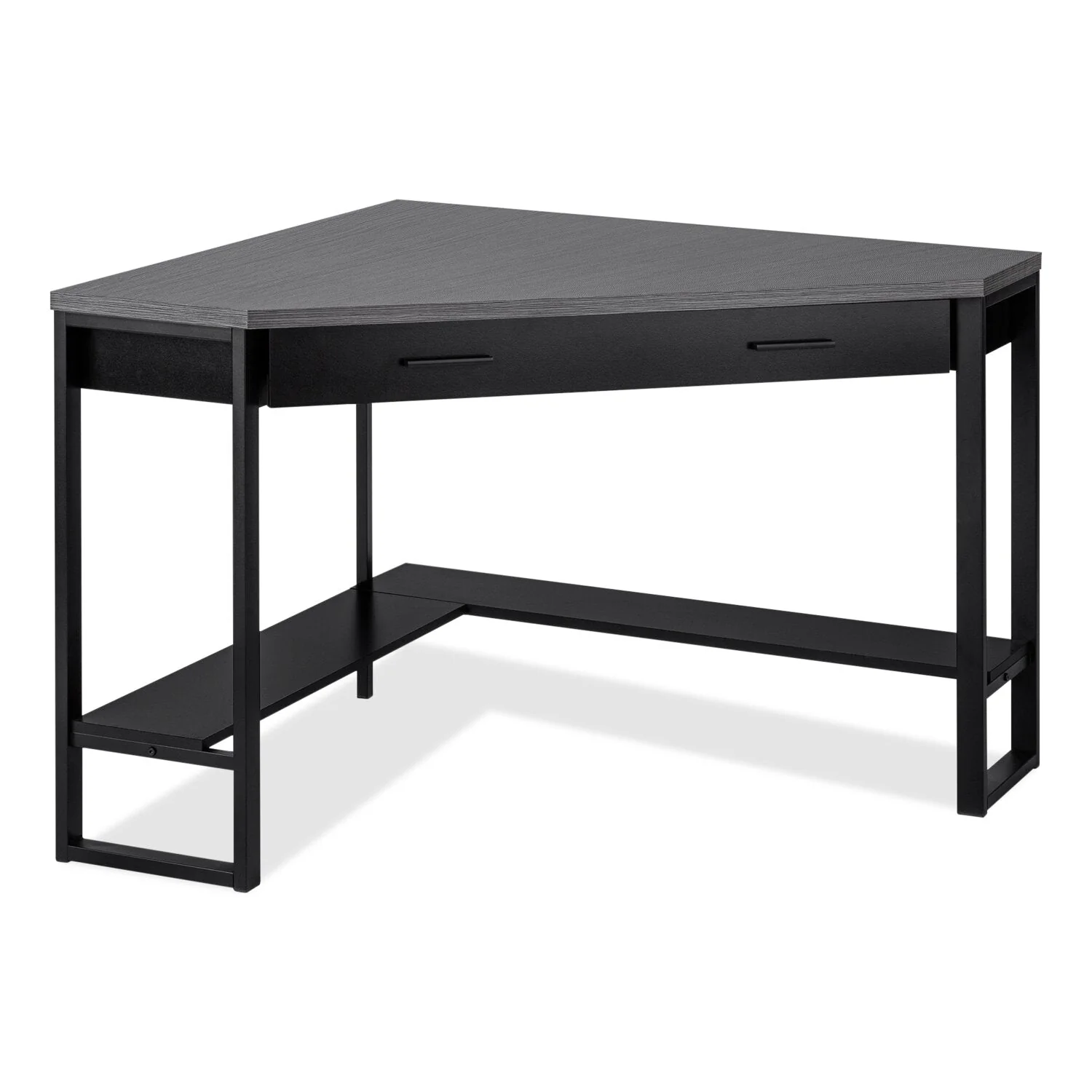 Fulton Corner Desk - Black/Grey - Image 2
