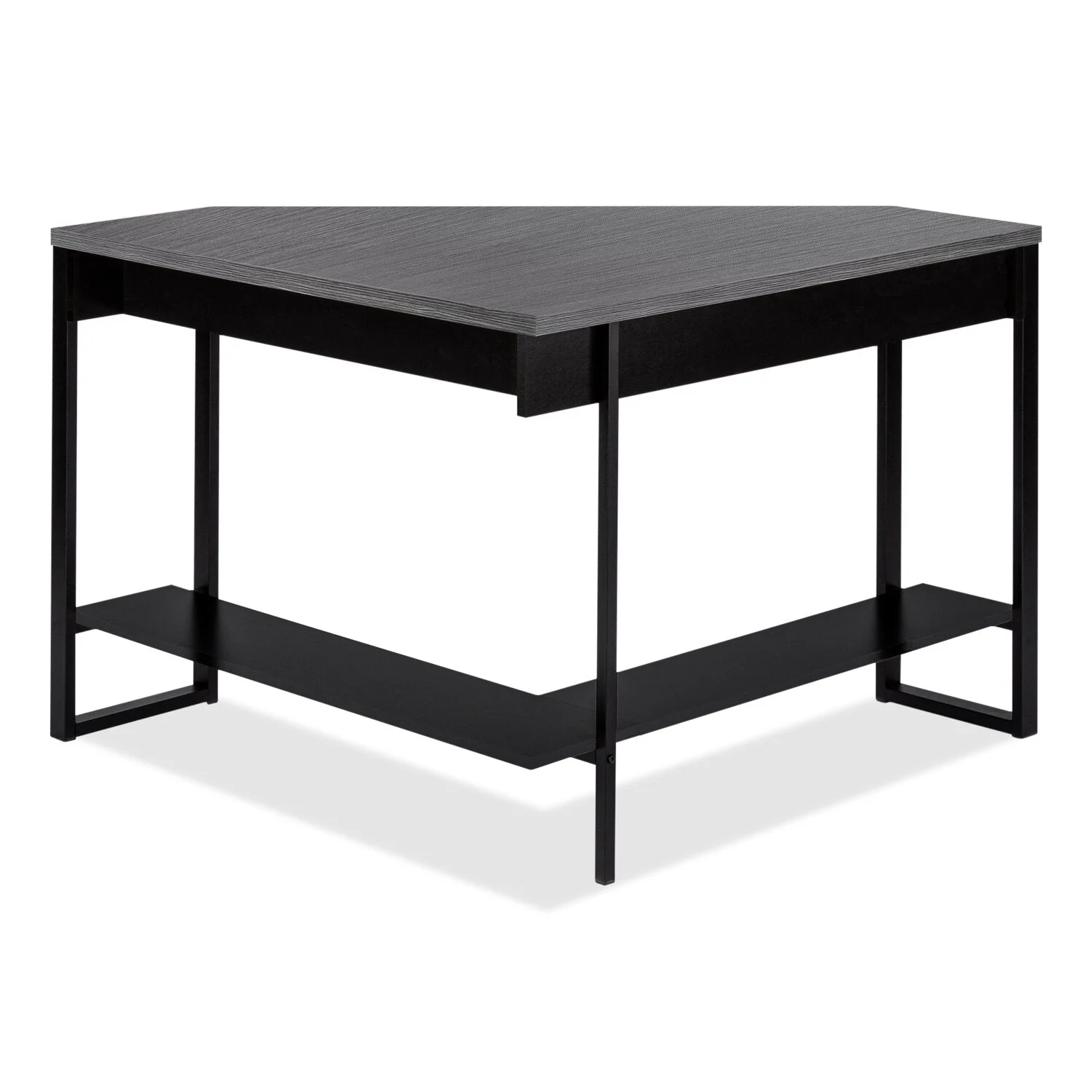 Fulton Corner Desk - Black/Grey - Image 4
