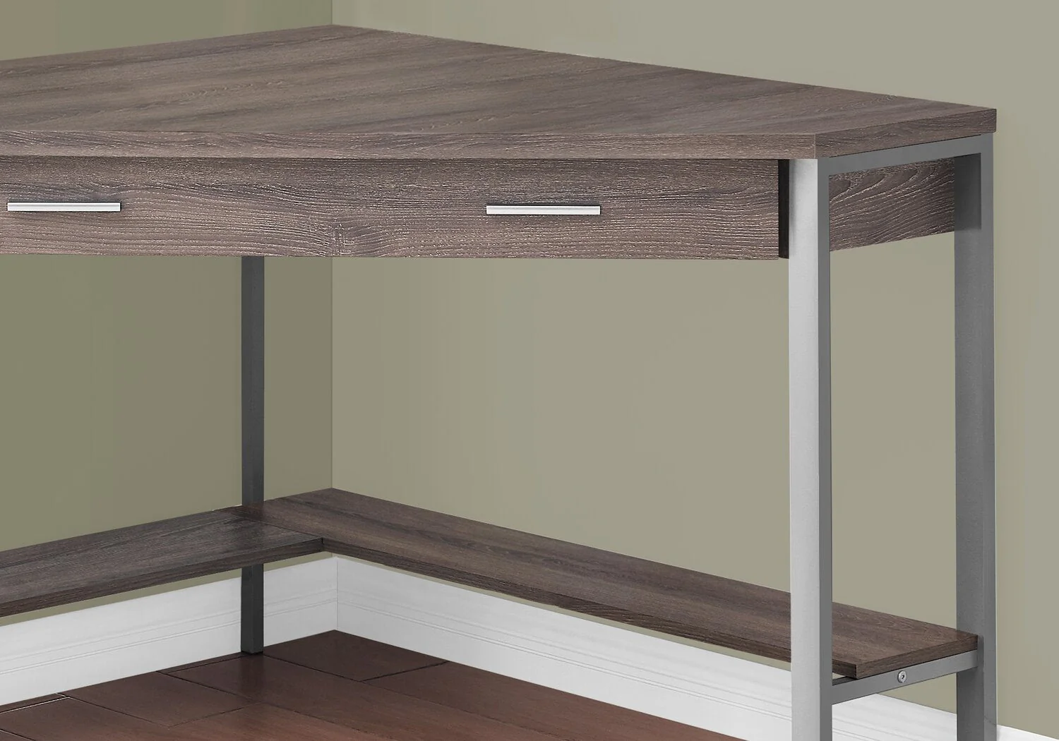 Fulton Corner Desk - Dark Taupe - Image 2