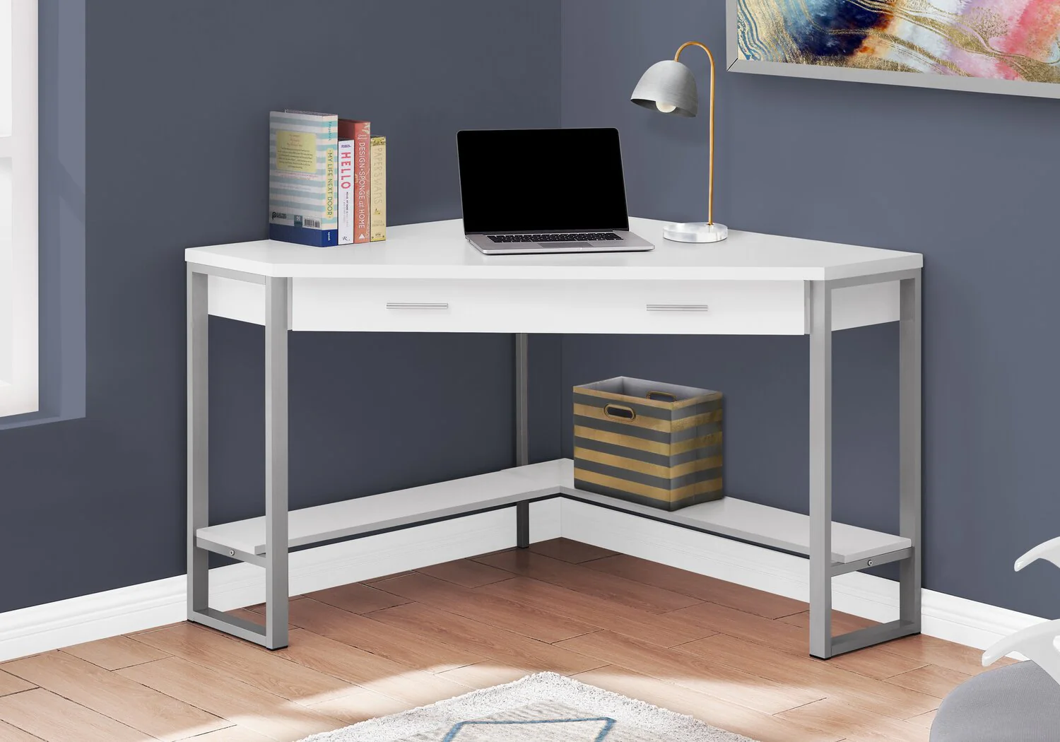 Fulton Corner Desk - White - Image 3