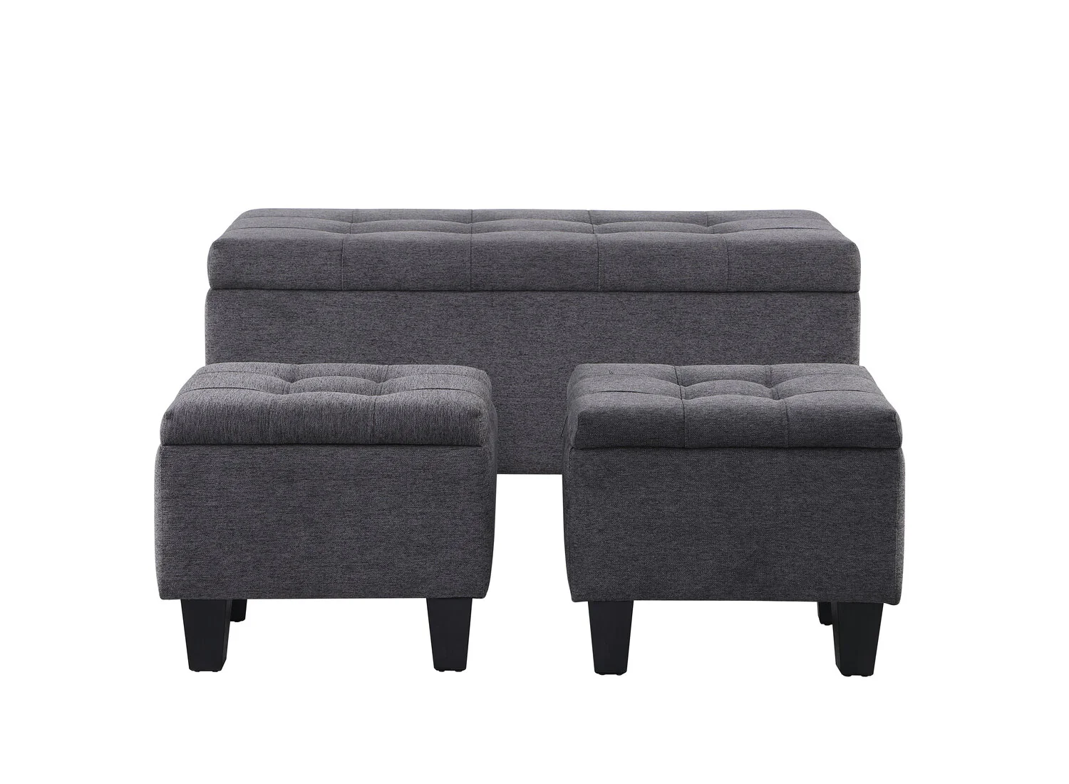 Garnet 3-Piece Storage Ottoman - Image 2