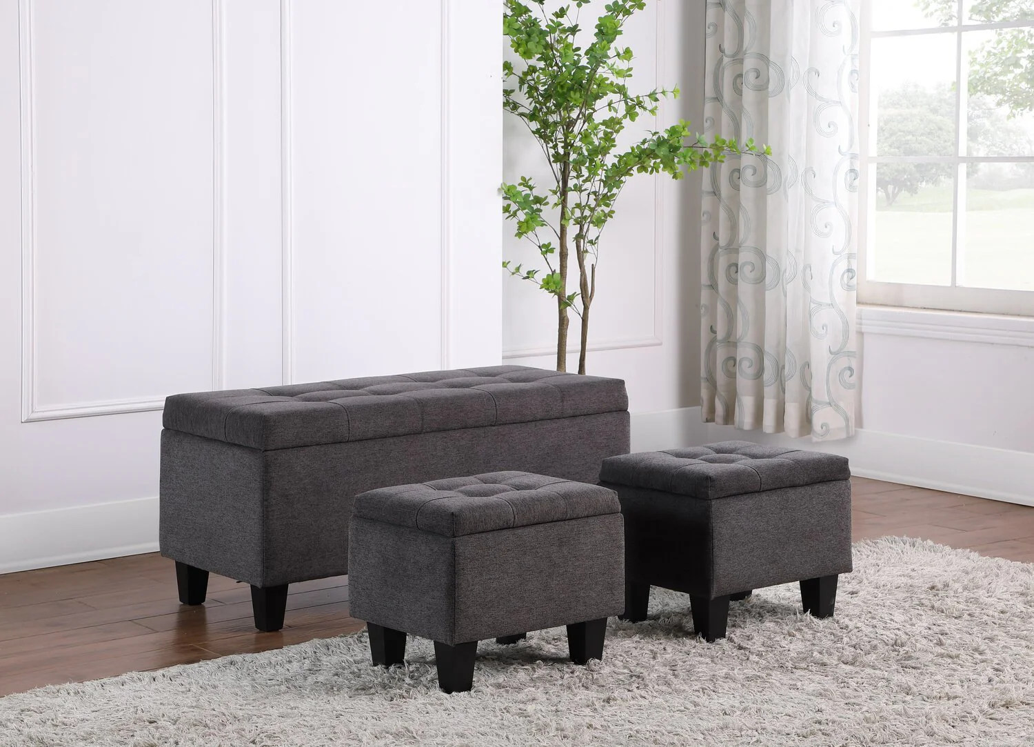 Garnet 3-Piece Storage Ottoman - Image 7