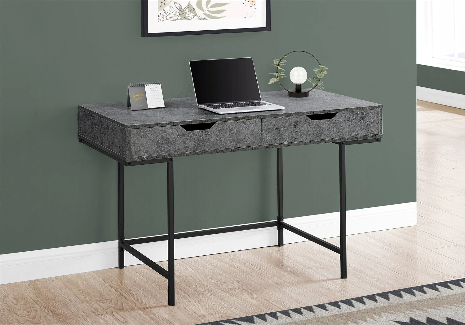Gary Desk - Grey Stone-Look - Image 3
