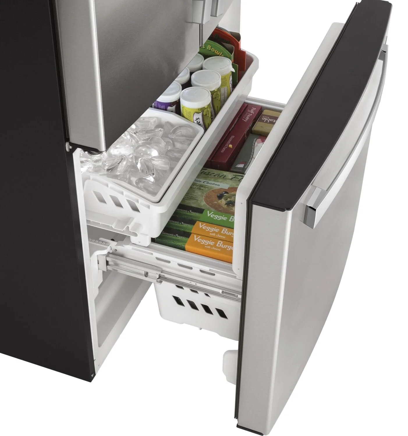 GE 18.6 Cu. Ft. Counter-Depth French-Door Refrigerator - GWE19JYLFS - Image 6
