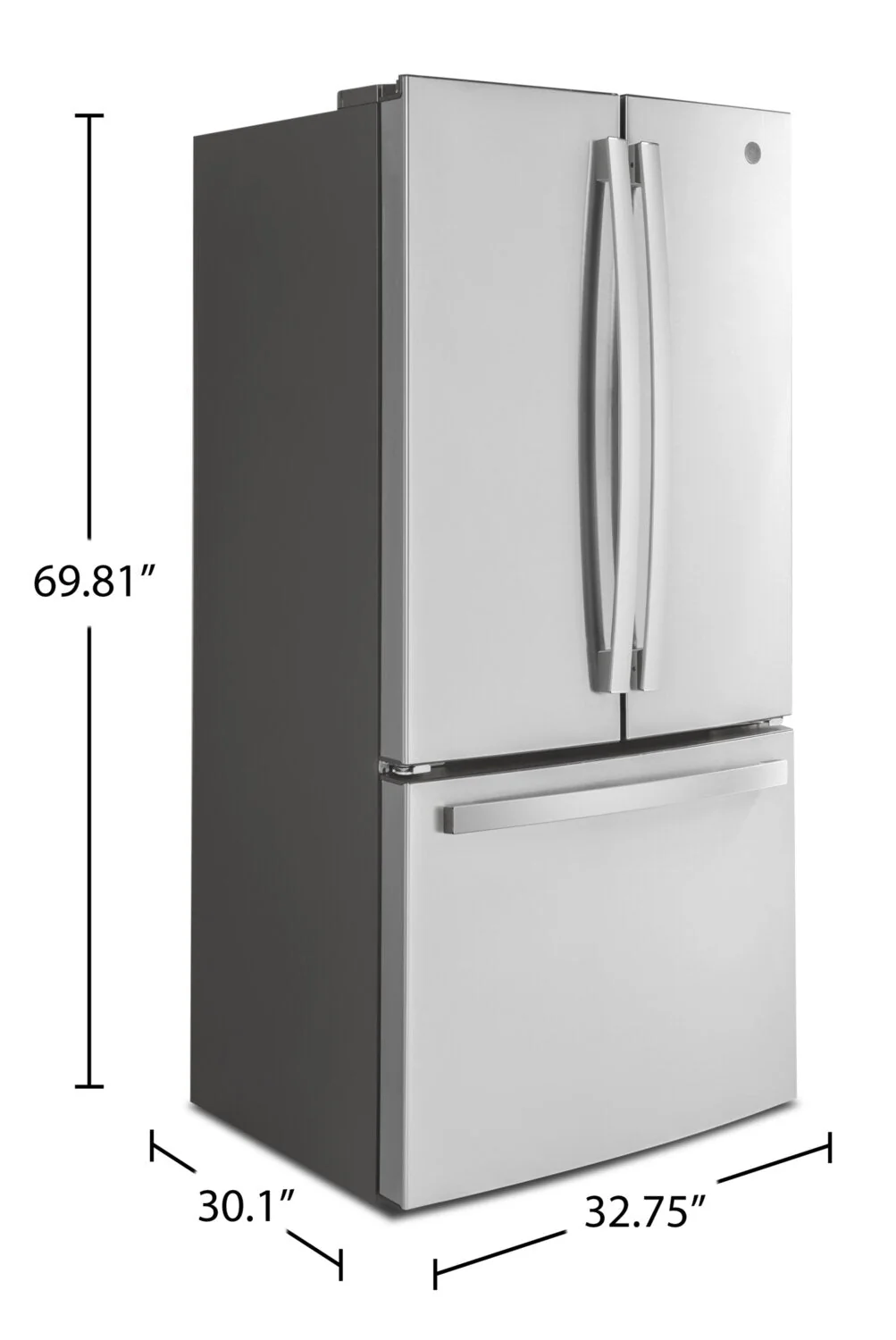 GE 18.6 Cu. Ft. Counter-Depth French-Door Refrigerator - GWE19JYLFS - Image 8