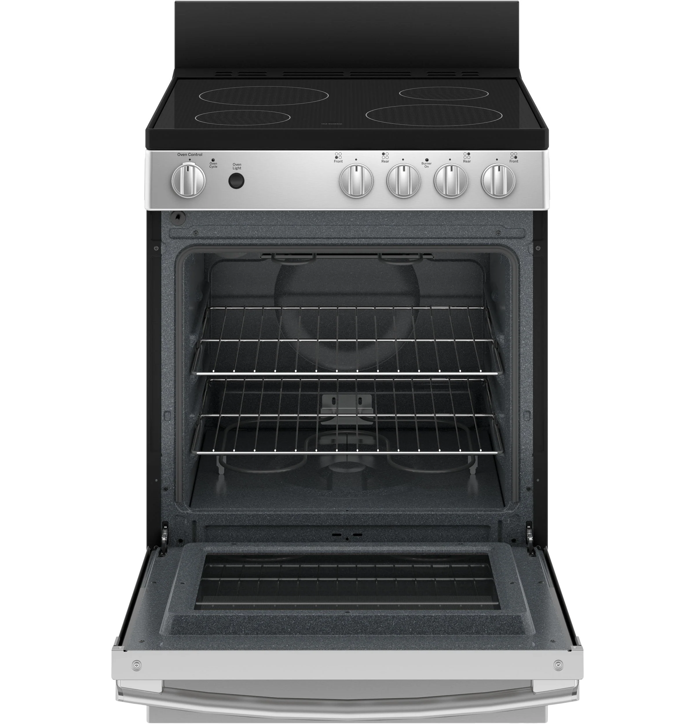 GE 24" Stainless Steel Freestanding Electric Range (2.9 Cu. Ft.) - JCAS640RMSS - Image 5