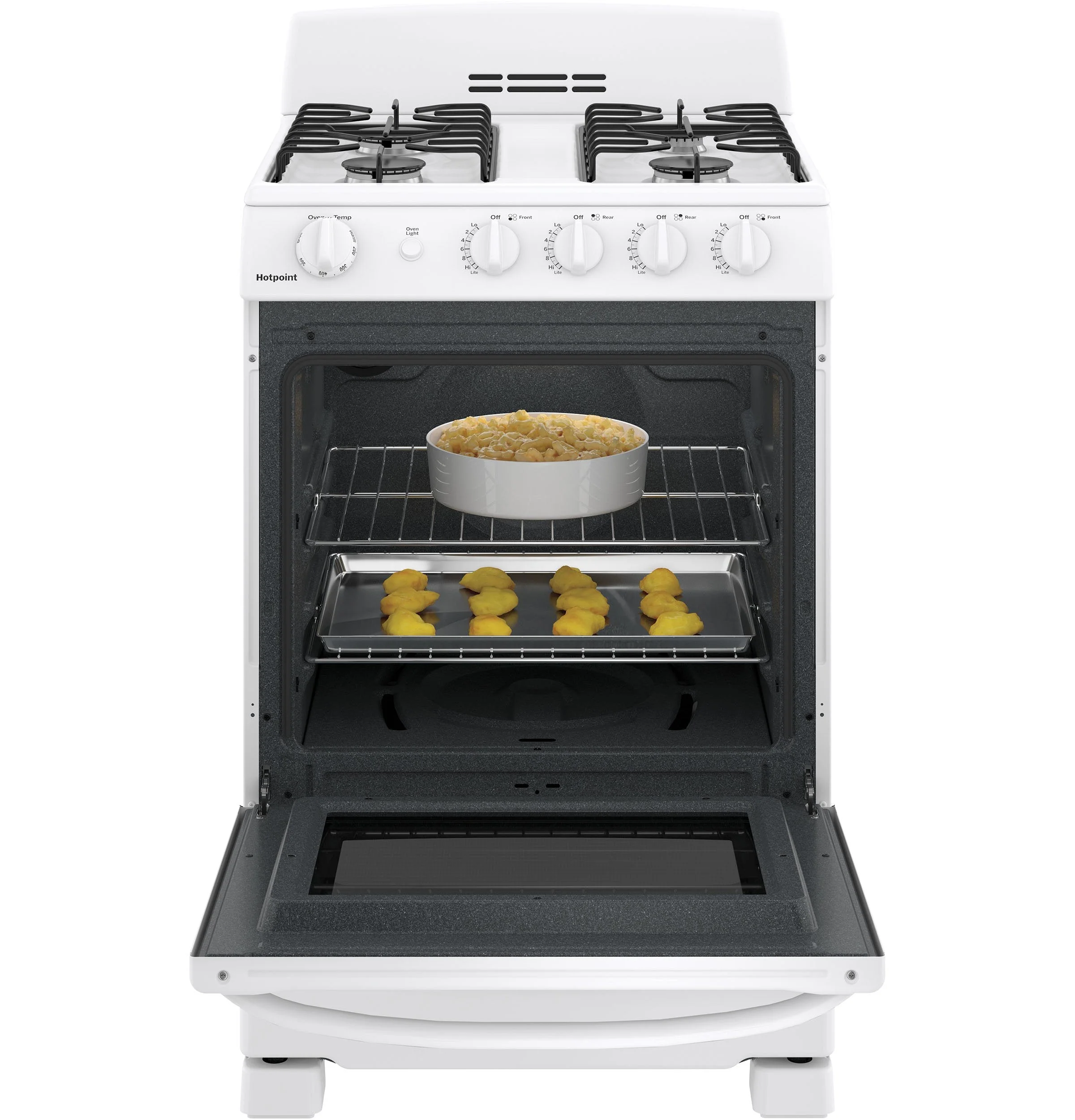 GE 24" White Freestanding Gas Range (2.9 Cu. Ft.) - JCGAS300DMWW - Image 7