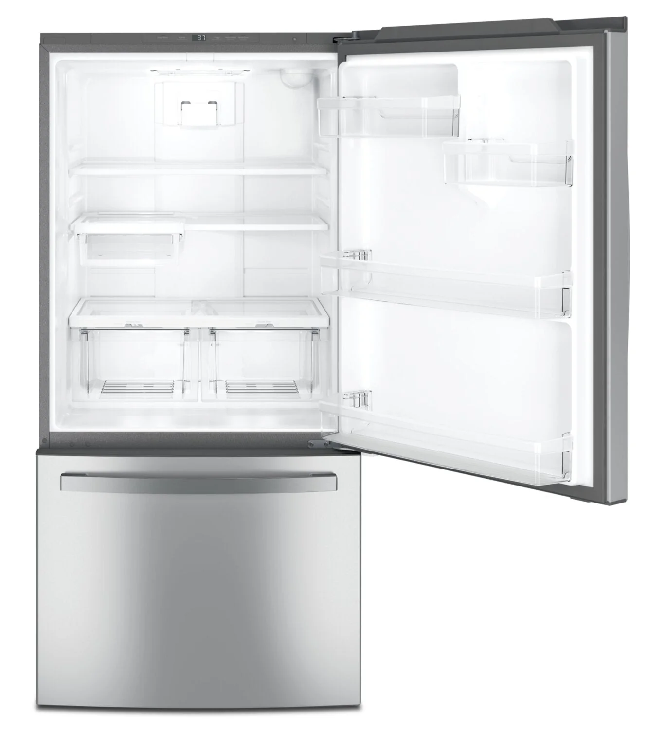 GE 24.8 Cu. Ft. Bottom-Freezer Refrigerator - GDE25EYKFS - Image 3