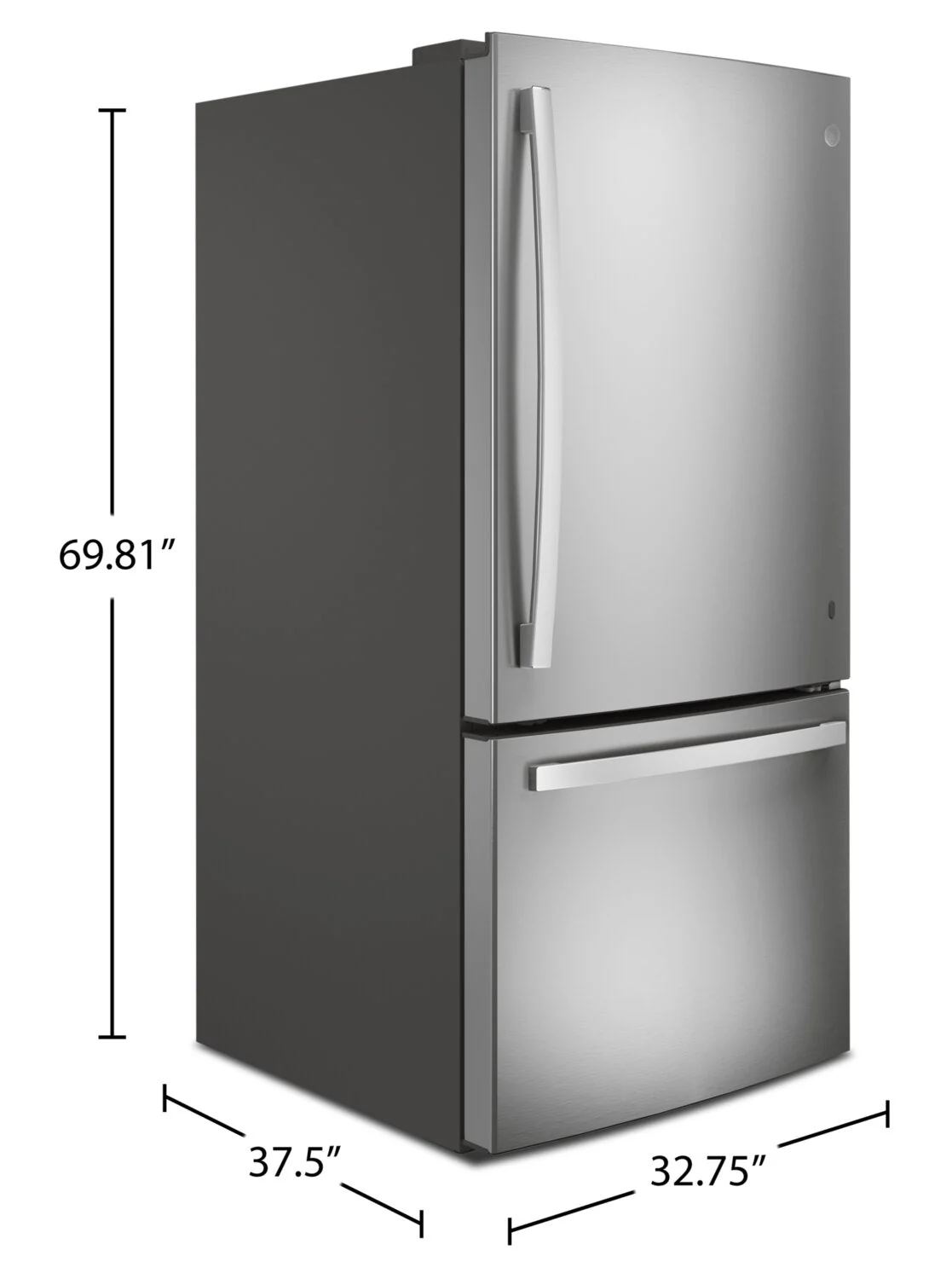GE 24.8 Cu. Ft. Bottom-Freezer Refrigerator - GDE25EYKFS - Image 9