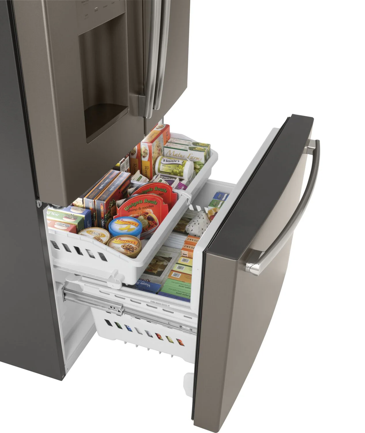 GE 25.5 Cu. Ft. French-Door Refrigerator with Exterior Ice and Water - GFE26JMMES - Image 6