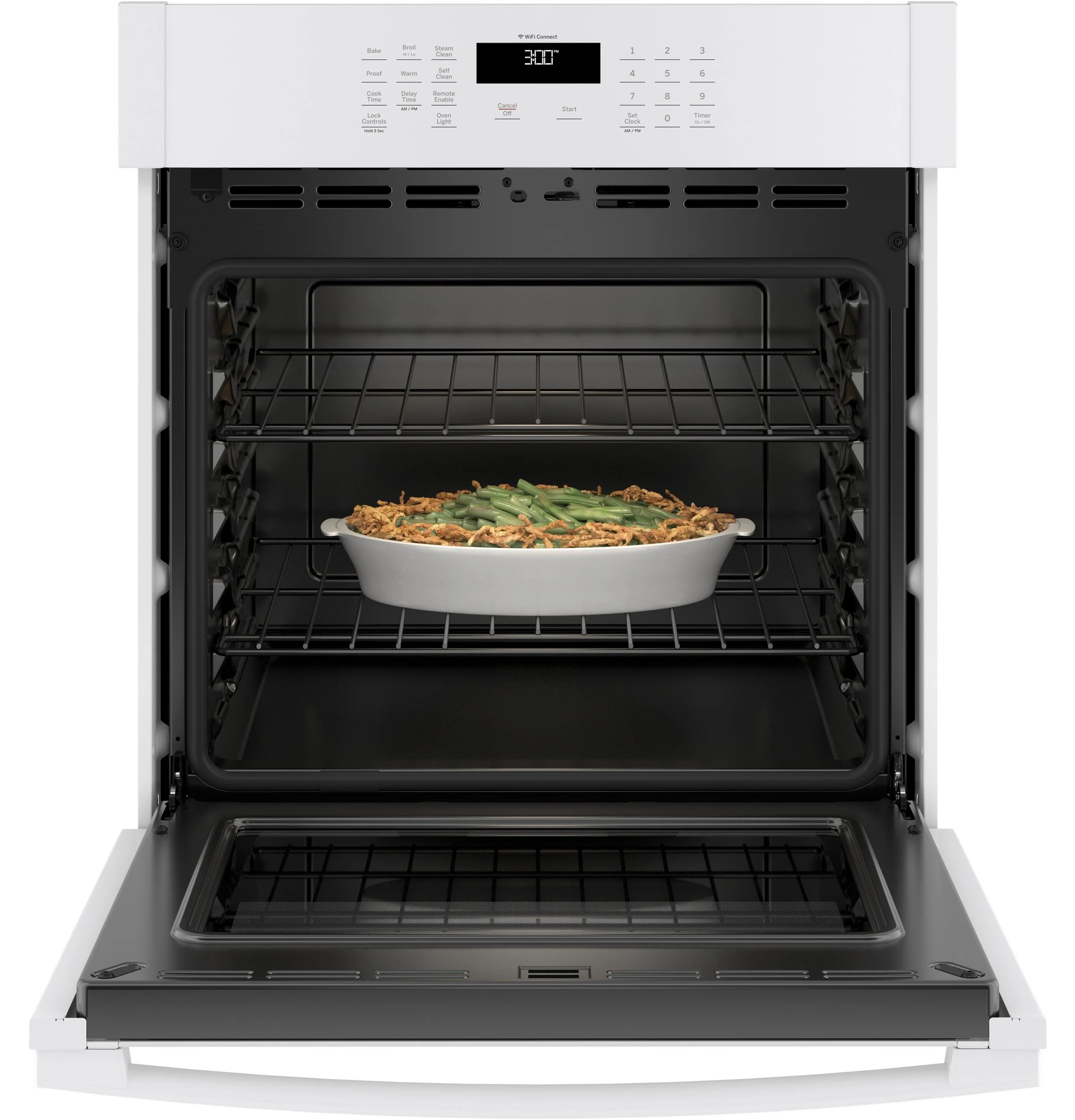 GE 27" 4.3 Cu. Ft. Smart Built-In Single Wall Oven - JKS3000DNWW - Image 2