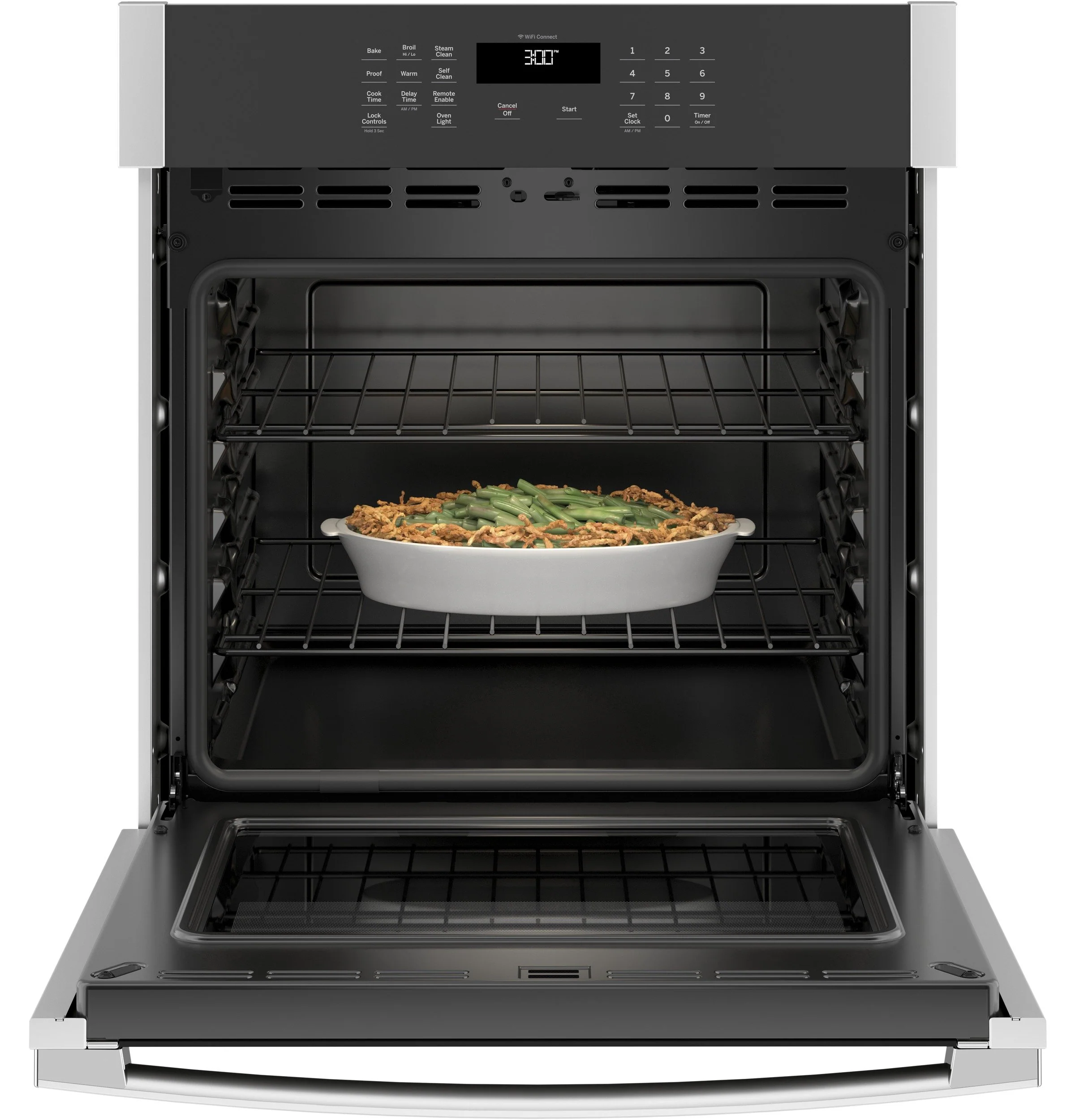 GE 27" 4.3 Cu. Ft. Smart Built-In Single Wall Oven - JKS3000SNSS - Image 2