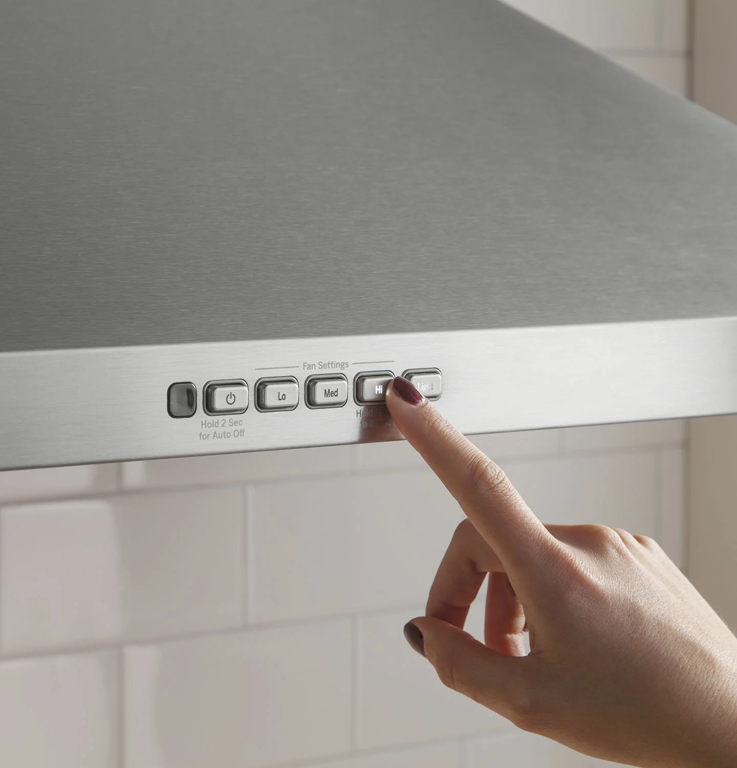 GE 30" Wall-Mount Pyramid Chimney Range Hood - JVW5301SJSSC - Image 4