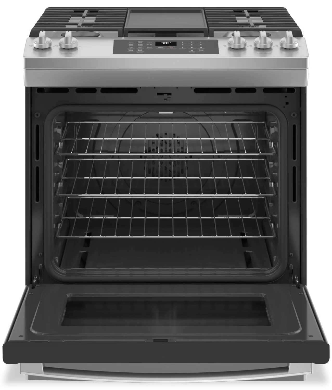GE 5.6 Cu. Ft. Convection Gas Range with No-Preheat Air Fry - JCGS760SPSS - Image 2