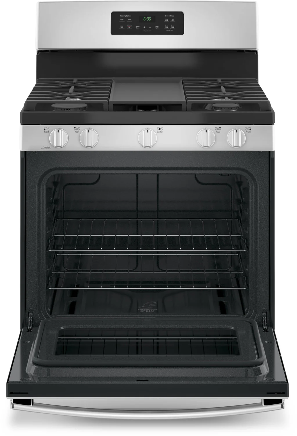 GE 5.0 Cu. Ft. Freestanding Steam-Clean Gas Range - JCGBS66SEKSS - Image 2