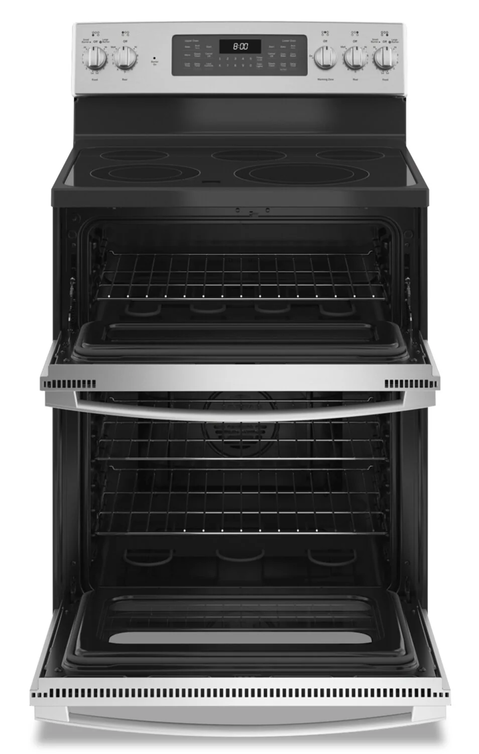 GE 6.6 Cu. Ft. Double-Oven Freestanding Electric Range - JBS86SPSS - Image 2