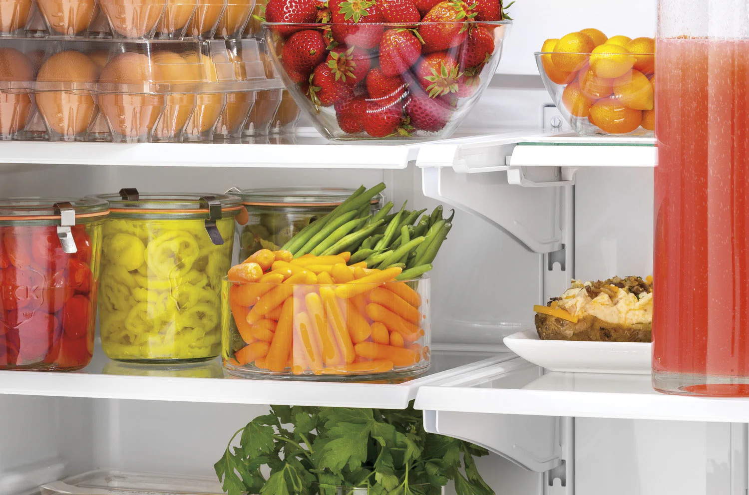 GE Black Counter-Depth French Door Refrigerator (18.6 Cu. Ft.) - GWE19JGLBB - Image 10