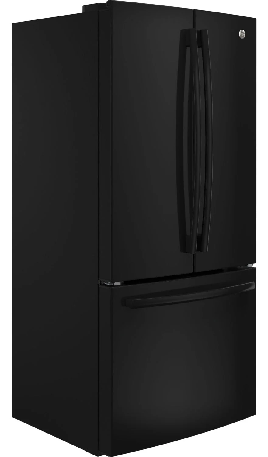GE Black Counter-Depth French Door Refrigerator (18.6 Cu. Ft.) - GWE19JGLBB - Image 3