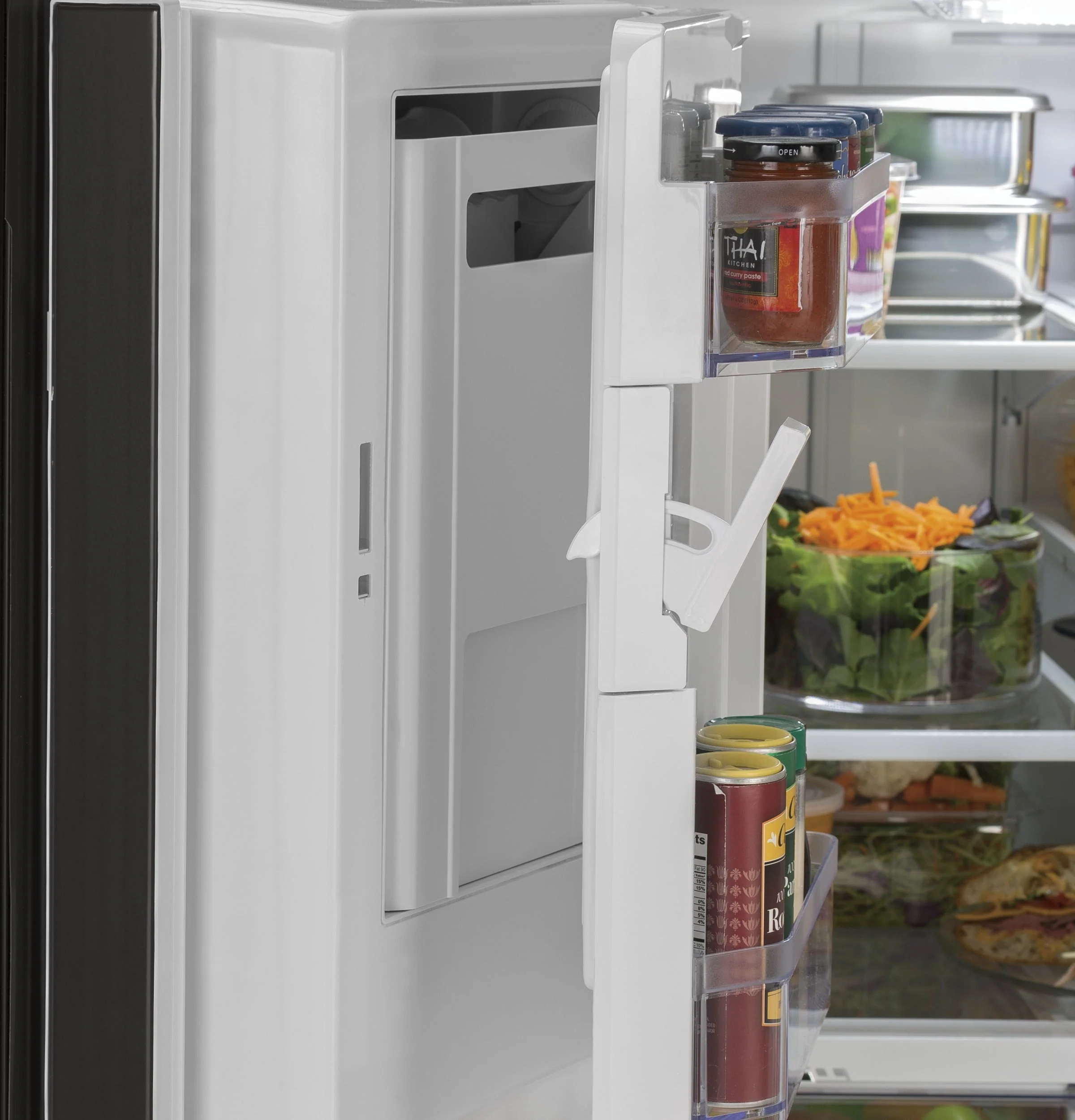 GE Black French Door Refrigerator (27 Cu. Ft.) - GNE27JGMBB - Image 8