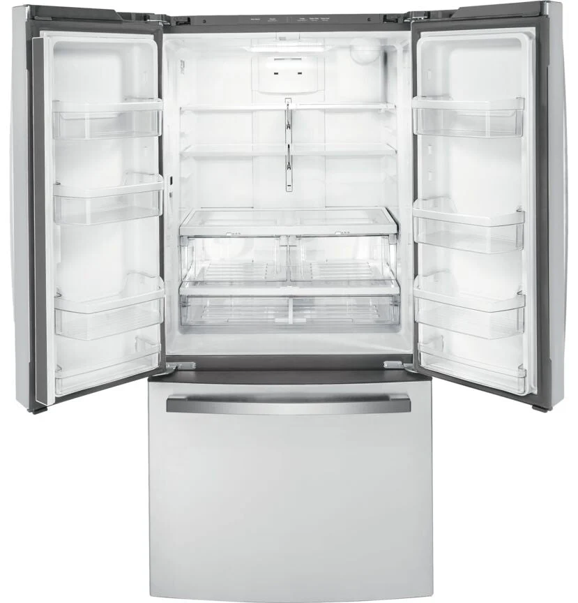 GE Fingerprint Resistant 33" Counter-Depth French-Door Refrigerator (18.6 Cu.Ft.)- GWE19JYLFS - Image 3