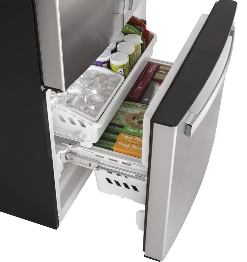 GE Fingerprint Resistant 33" Counter-Depth French-Door Refrigerator (18.6 Cu.Ft.)- GWE19JYLFS - Image 6