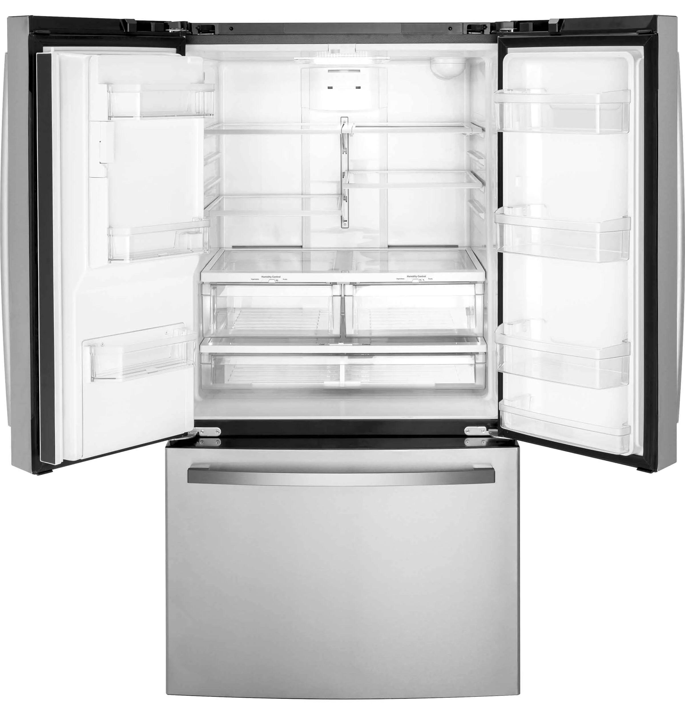 GE Fingerprint Resistant Stainlees Steel French-Door Refrigerator (25.6 Cu Ft.) - GFE26JYMFS - Image 3