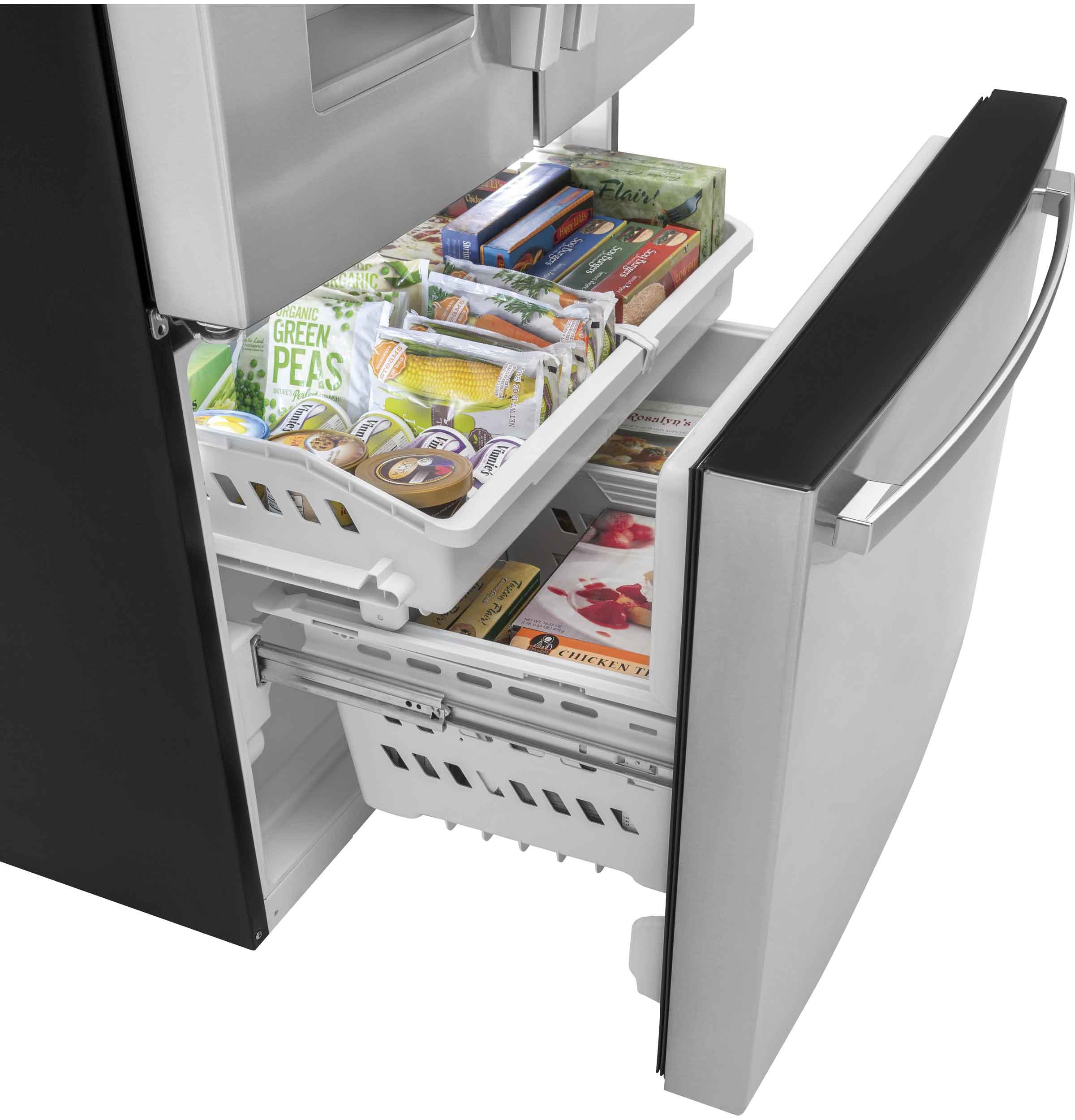 GE Fingerprint Resistant Stainlees Steel French-Door Refrigerator (25.6 Cu Ft.) - GFE26JYMFS - Image 5