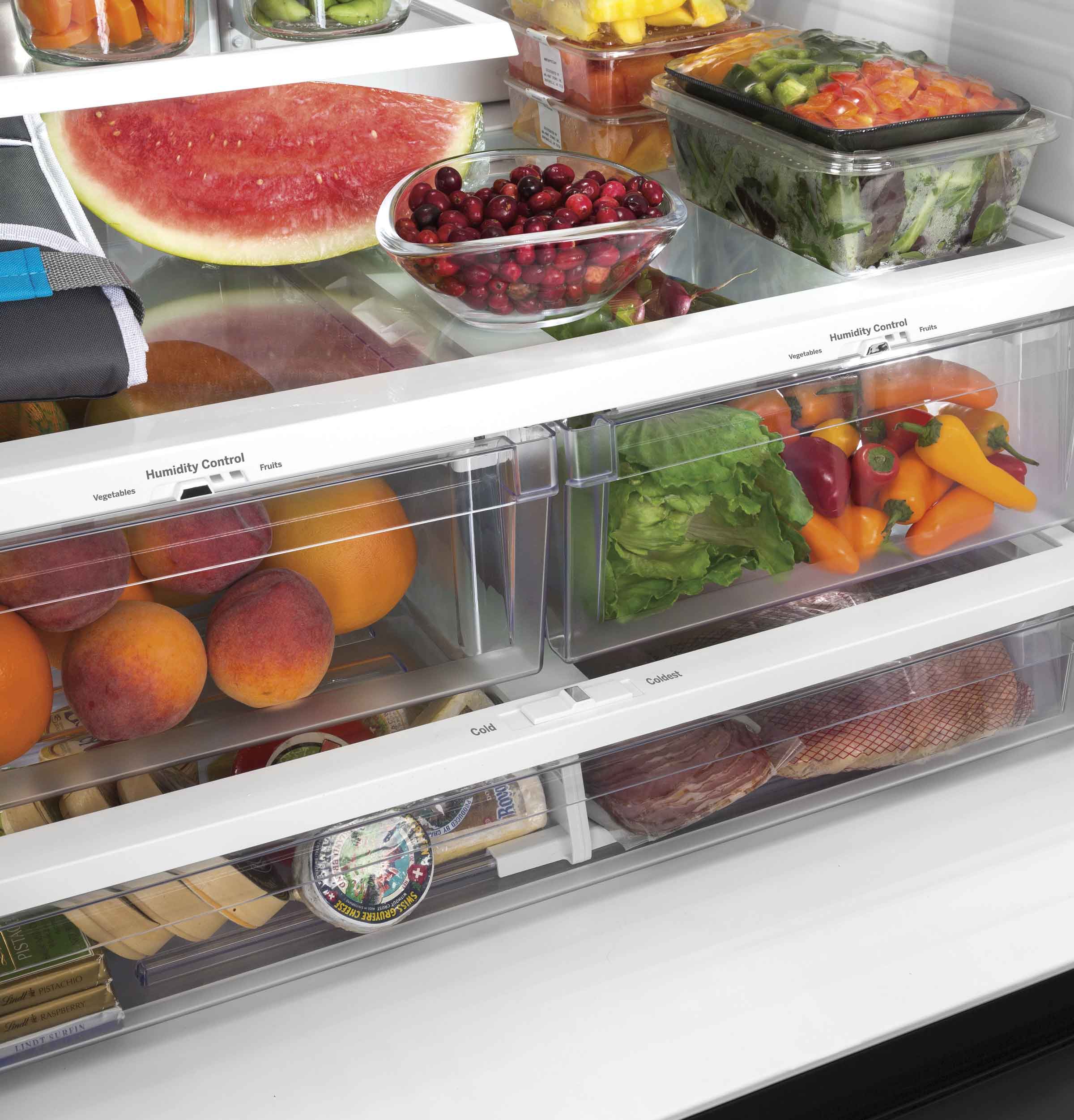 GE Fingerprint Resistant Stainlees Steel French-Door Refrigerator (26.7 Cu. Ft.) - GNE27JYMFS - Image 6
