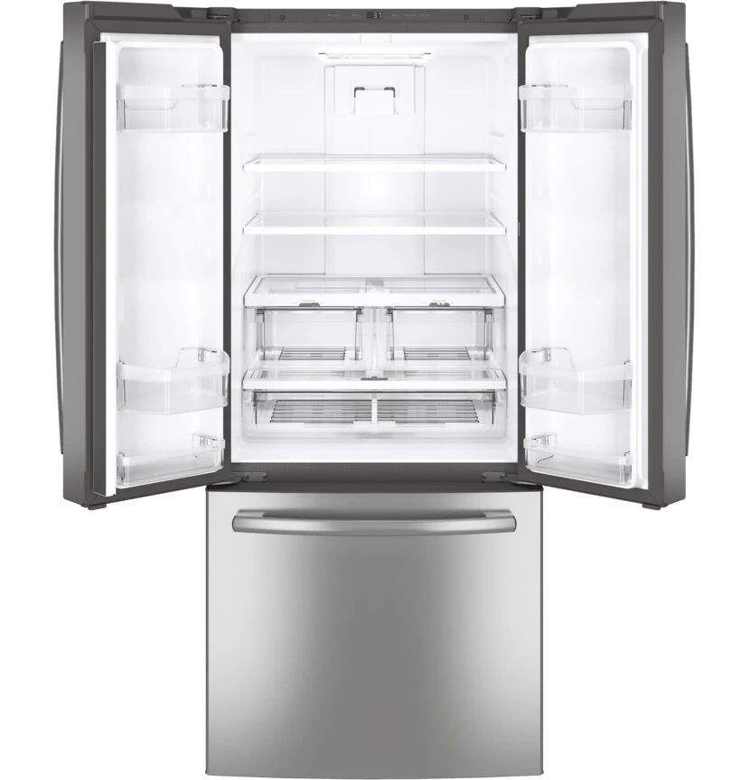 GE Fingerprint Resistant Stainless 30" French Door Refrigerator (20.8 cu ft)- GNE21DYRKFS - Image 3