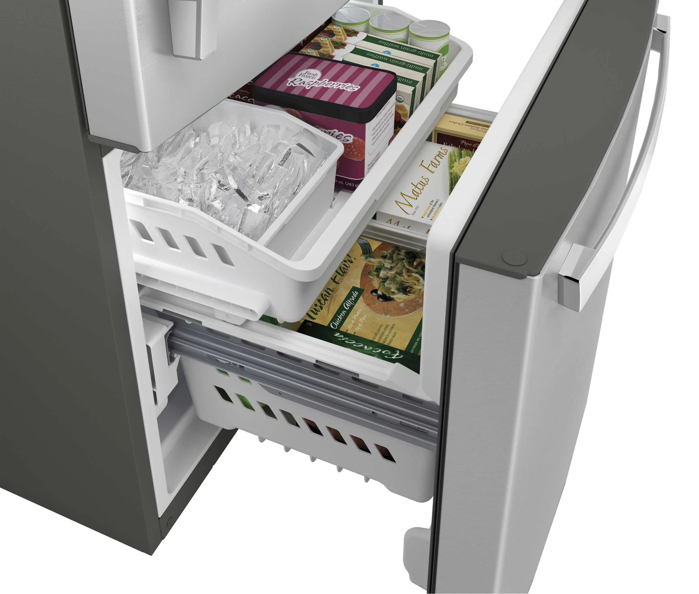 GE Fingerprint Resistant Stainless 33" Bottom-Mount Refrigerator (24.9 cu ft)- GDE25EYKFS - Image 6