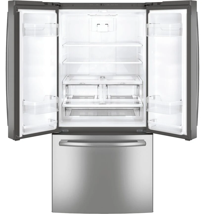 GE Fingerprint Resistant Stainless 33" French Door Refrigerator (24.8 cu ft)- GNE25DYRKFS - Image 3