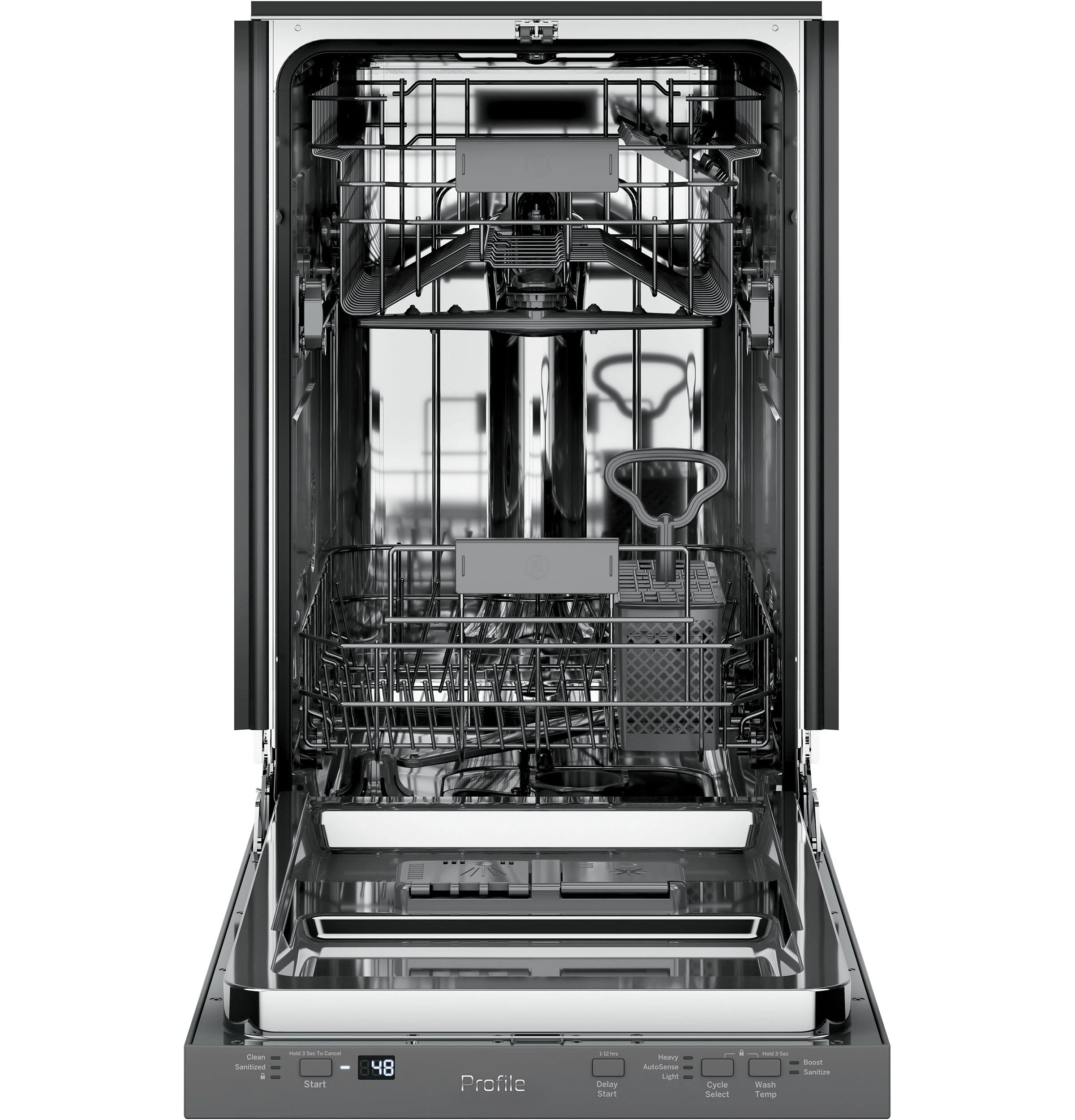 GE Profile 18" Built-In Dishwasher with Stainless Steel Tub - PDT145SSLSS - Image 2