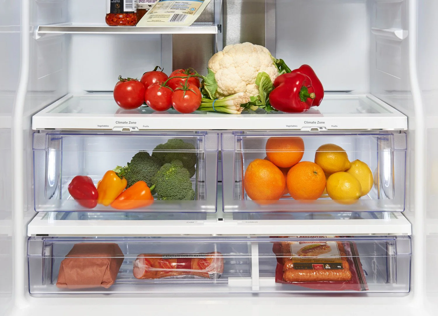 GE Profile 24.5 Cu. Ft. French-Door Refrigerator with Space-saving Icemaker - PNE25NMLKES - Image 5
