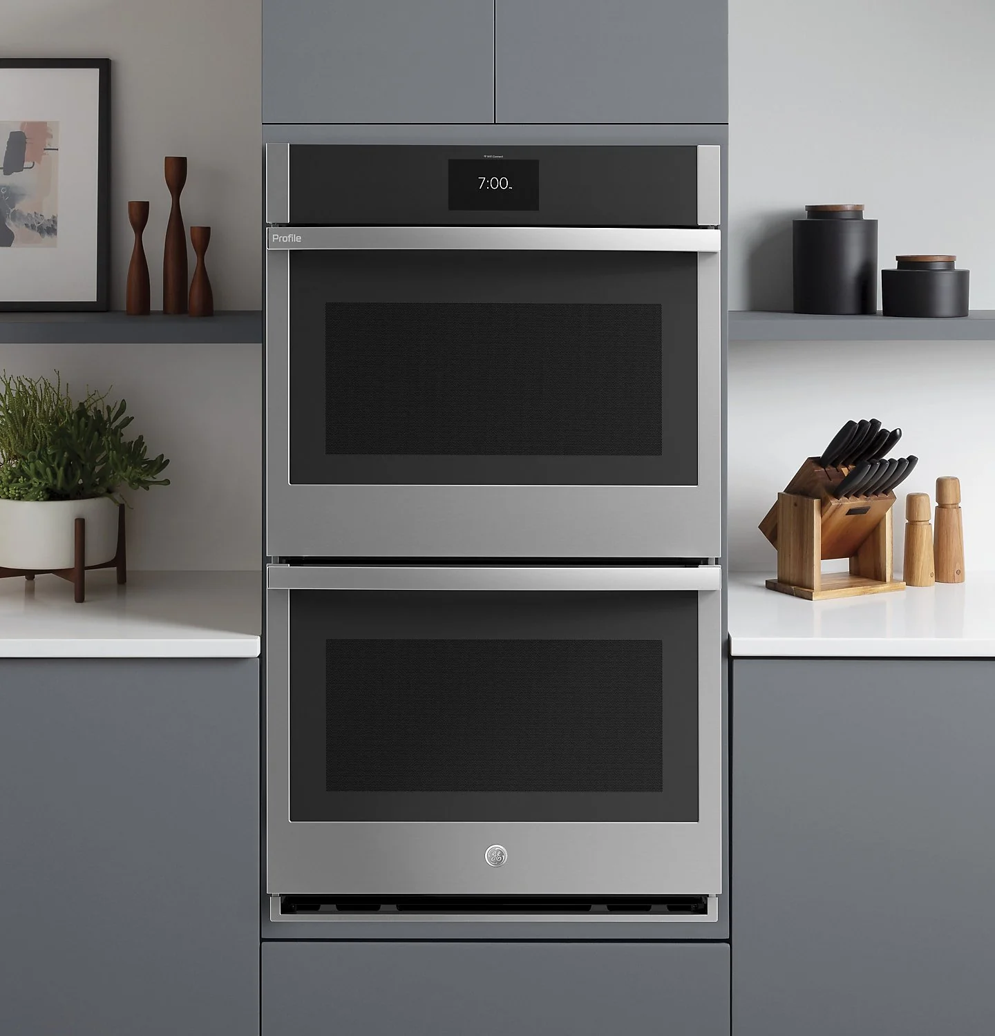 GE Profile™ 30" Smart Built-In Convection Double Wall Oven - PTD7000SNSS - Image 4