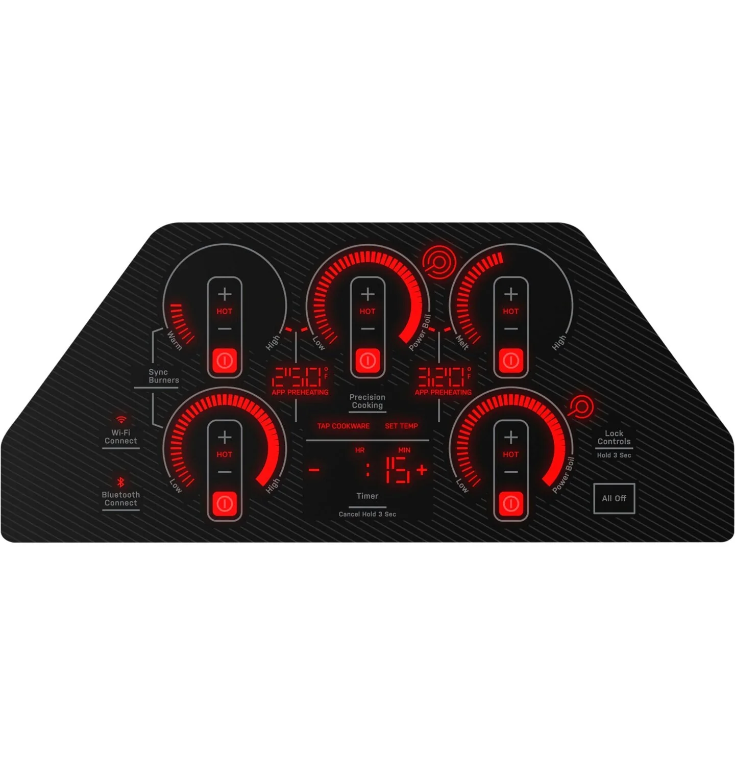 GE Profile 36" Electric Cooktop with Touch Control - PEP7036DTBB - Image 3