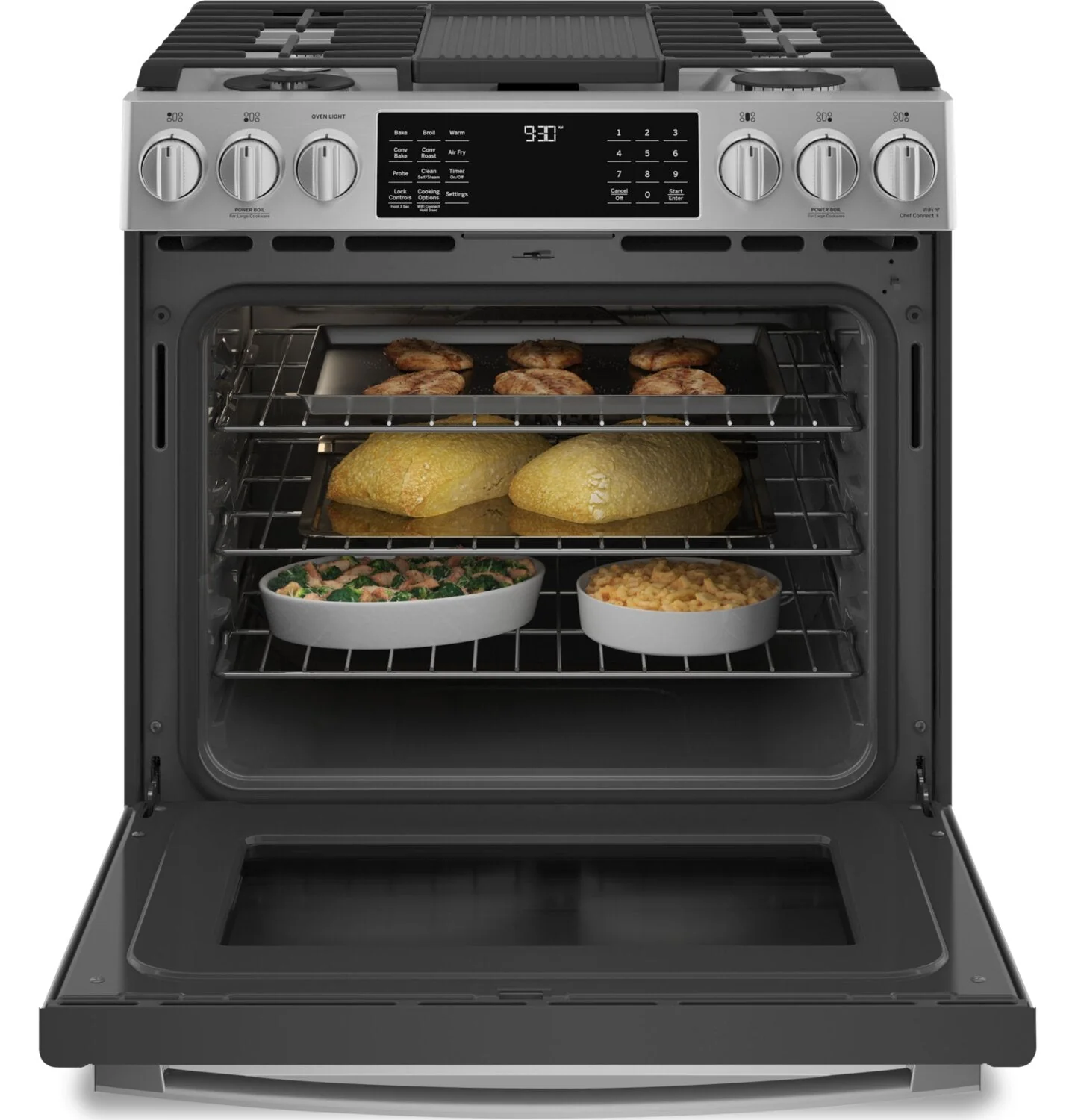 GE Profile 5.7 Cu. Ft. Dual Fuel Range - PC2S930YPFS - Image 5
