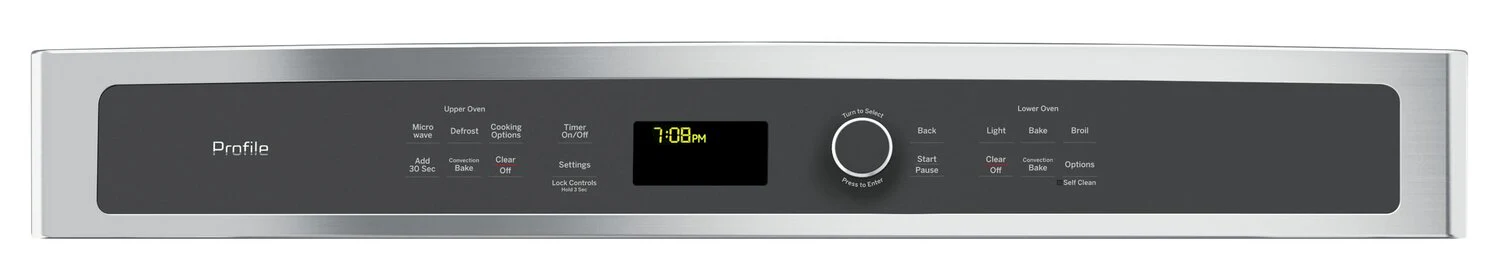 GE Profile 6.7 Cu. Ft. Built-In Combination Microwave and Wall Oven - PT7800SHSS - Image 2