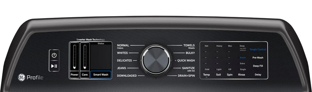 GE Profile 6.2 Cu. Ft. Top-Load Washer and 7.4 Cu. Ft. Electric Dryer - PTW700BPTDG/PTD70EMBMDG - Image 3