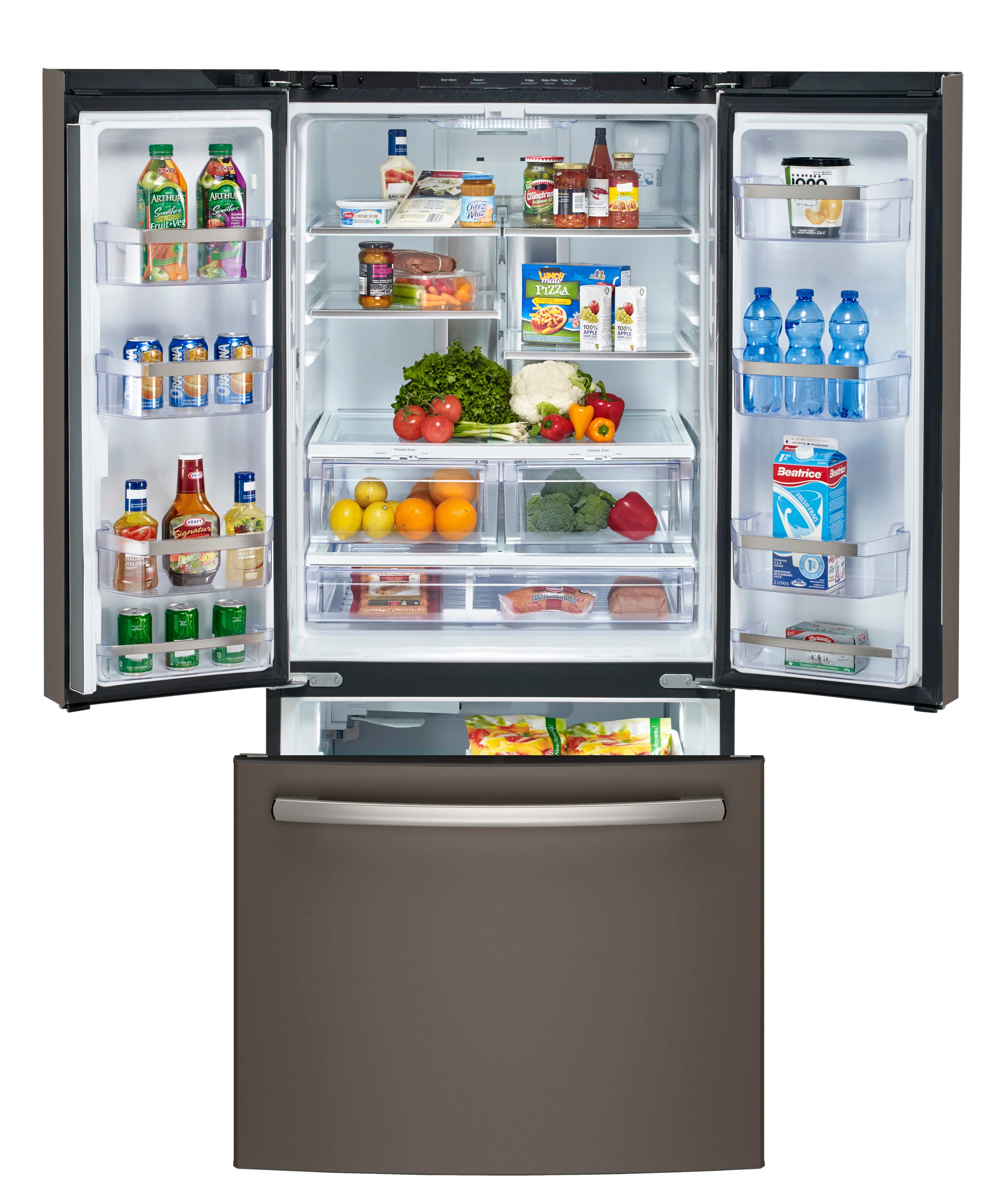 GE Profile Series Slate French Door Refrigerator (20.8 Cu. Ft) - PNE21NMLKES - Image 4
