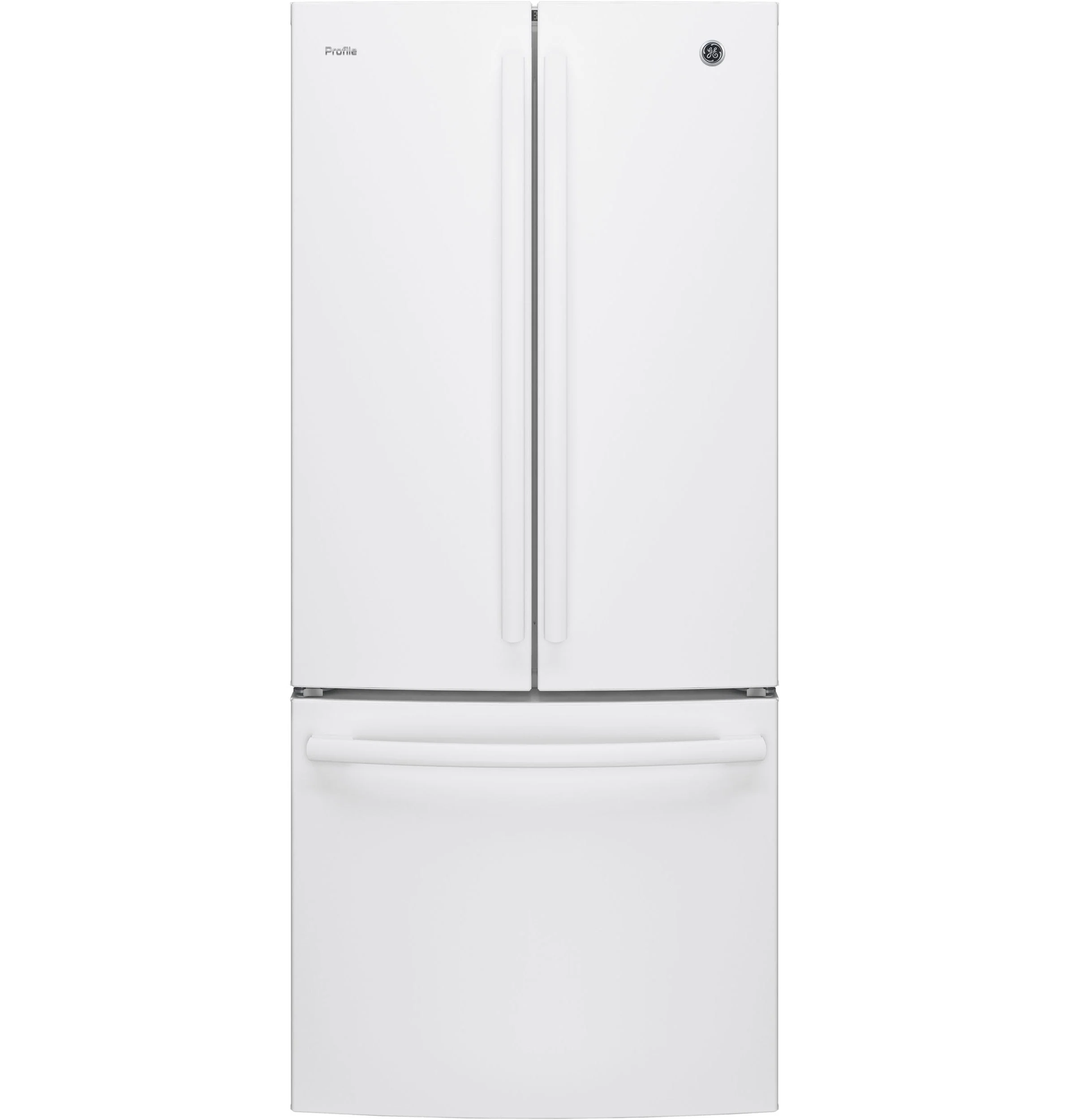 GE Profile Series White French Door Refrigerator (20.8 Cu. Ft) - PNE21NGLKWW