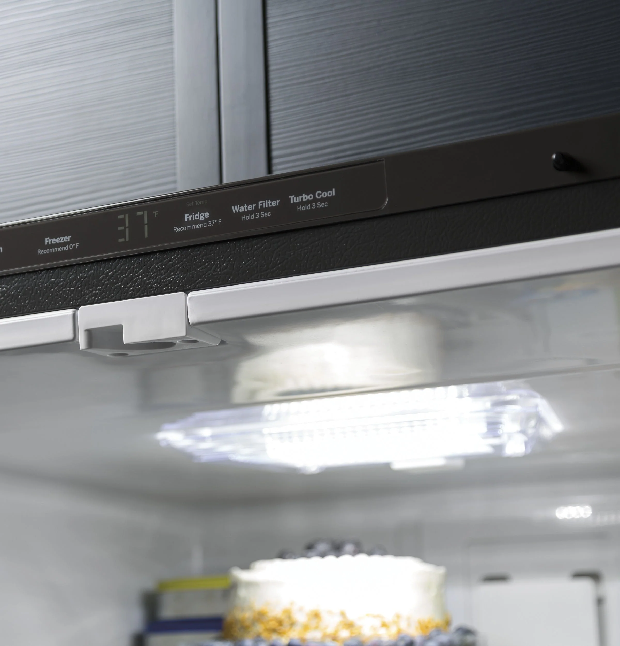 GE Profile Series White French Door Refrigerator (20.8 Cu. Ft) - PNE21NGLKWW - Image 4