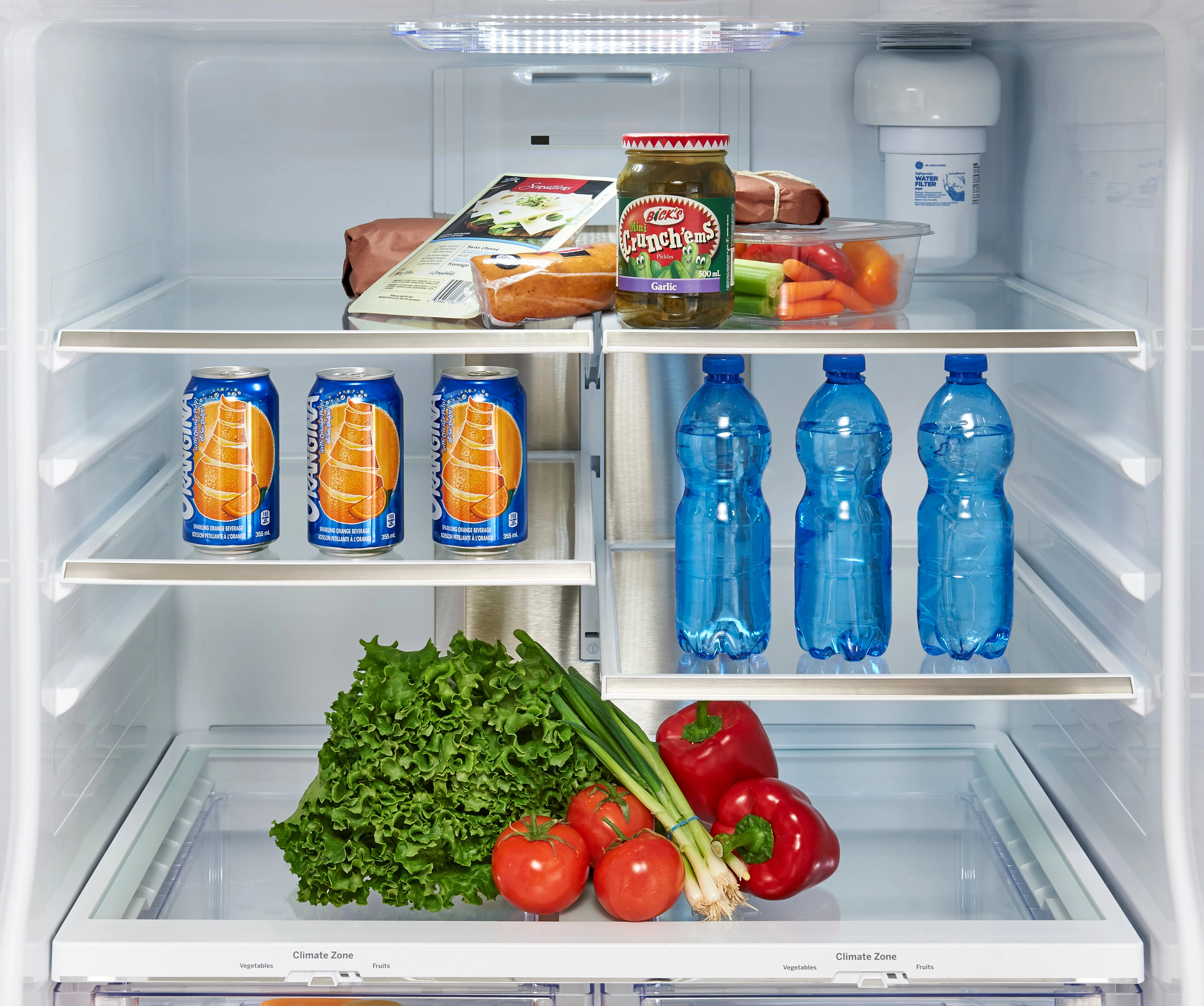 GE Profile Series White French Door Refrigerator (20.8 Cu. Ft) - PNE21NGLKWW - Image 6