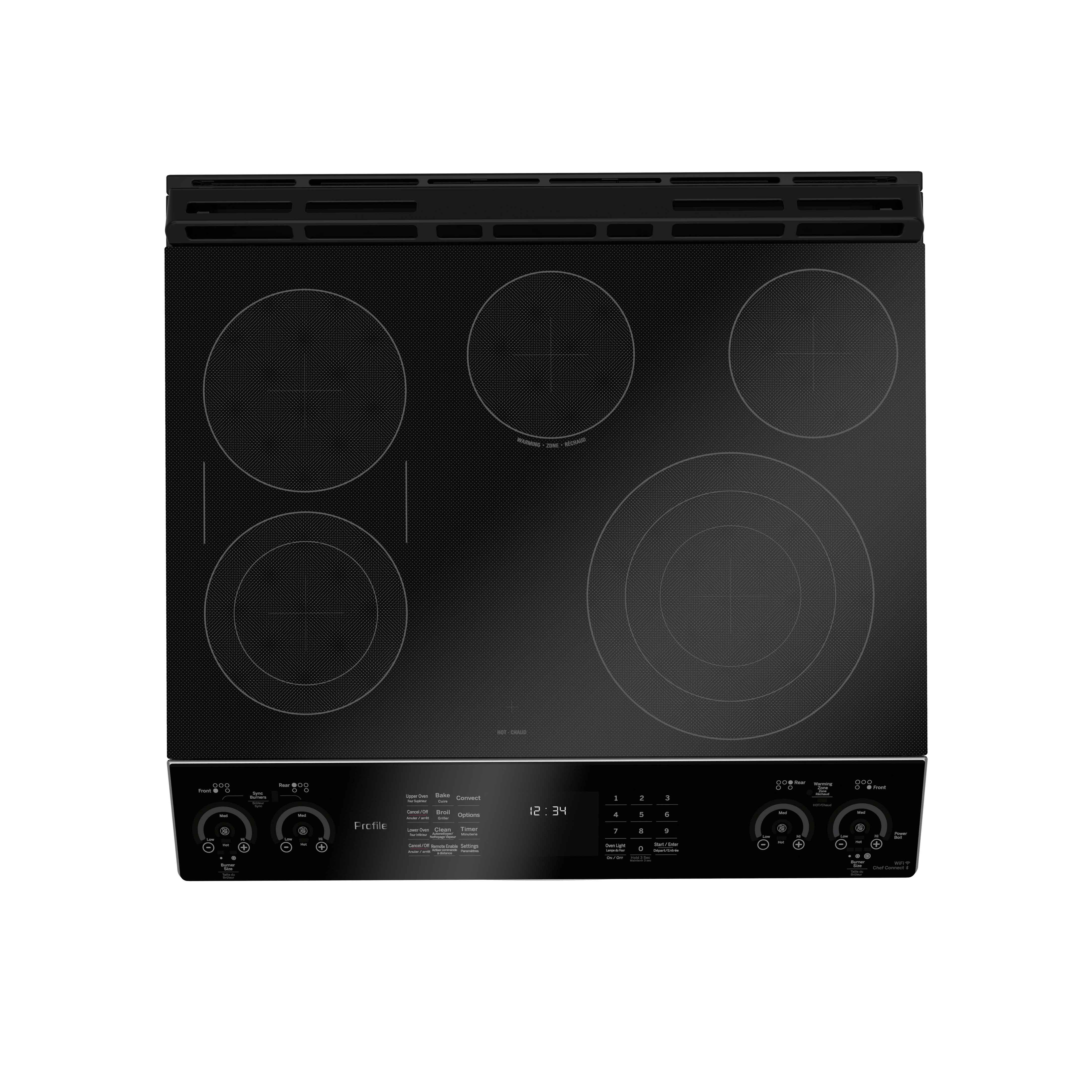 GE Profile Stainless Steel 30" Slide-In Electric Double Oven Range (6.7 Cu. Ft.) - PCS980YMFS - Image 4
