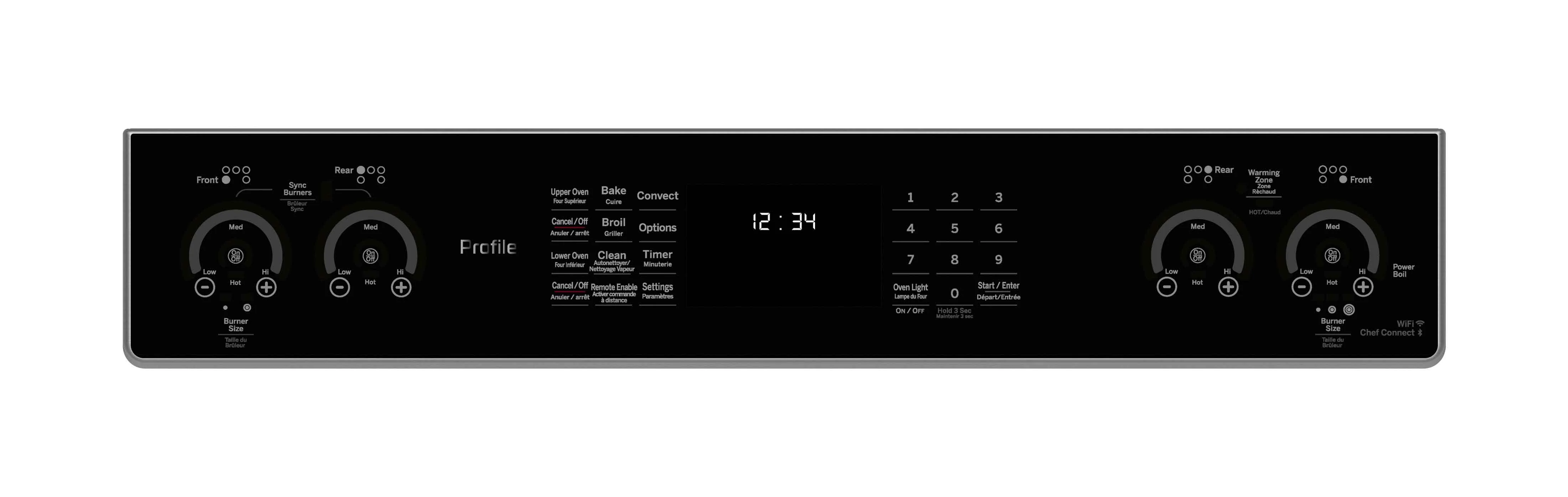 GE Profile Stainless Steel 30" Slide-In Electric Double Oven Range (6.7 Cu. Ft.) - PCS980YMFS - Image 5